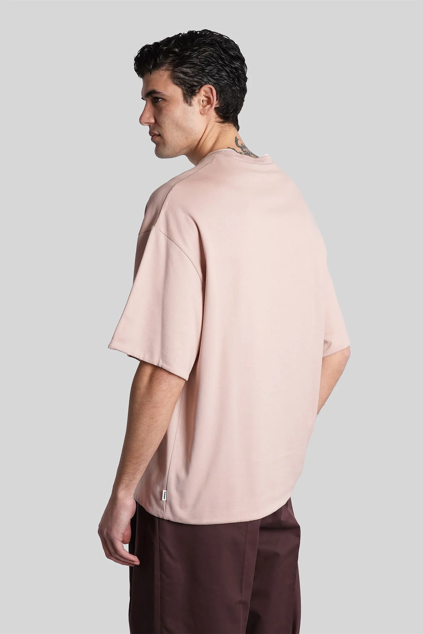 T-shirt cn ss T-Shirt in rose-pink cotton - Image 3