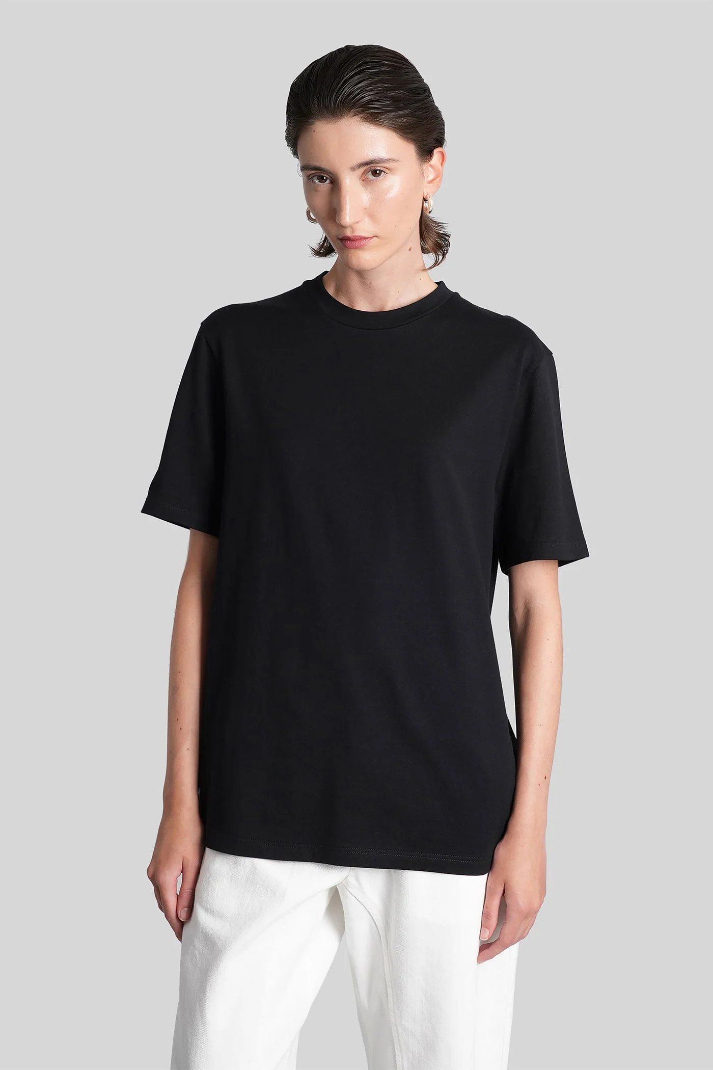 T-Shirt in black cotton