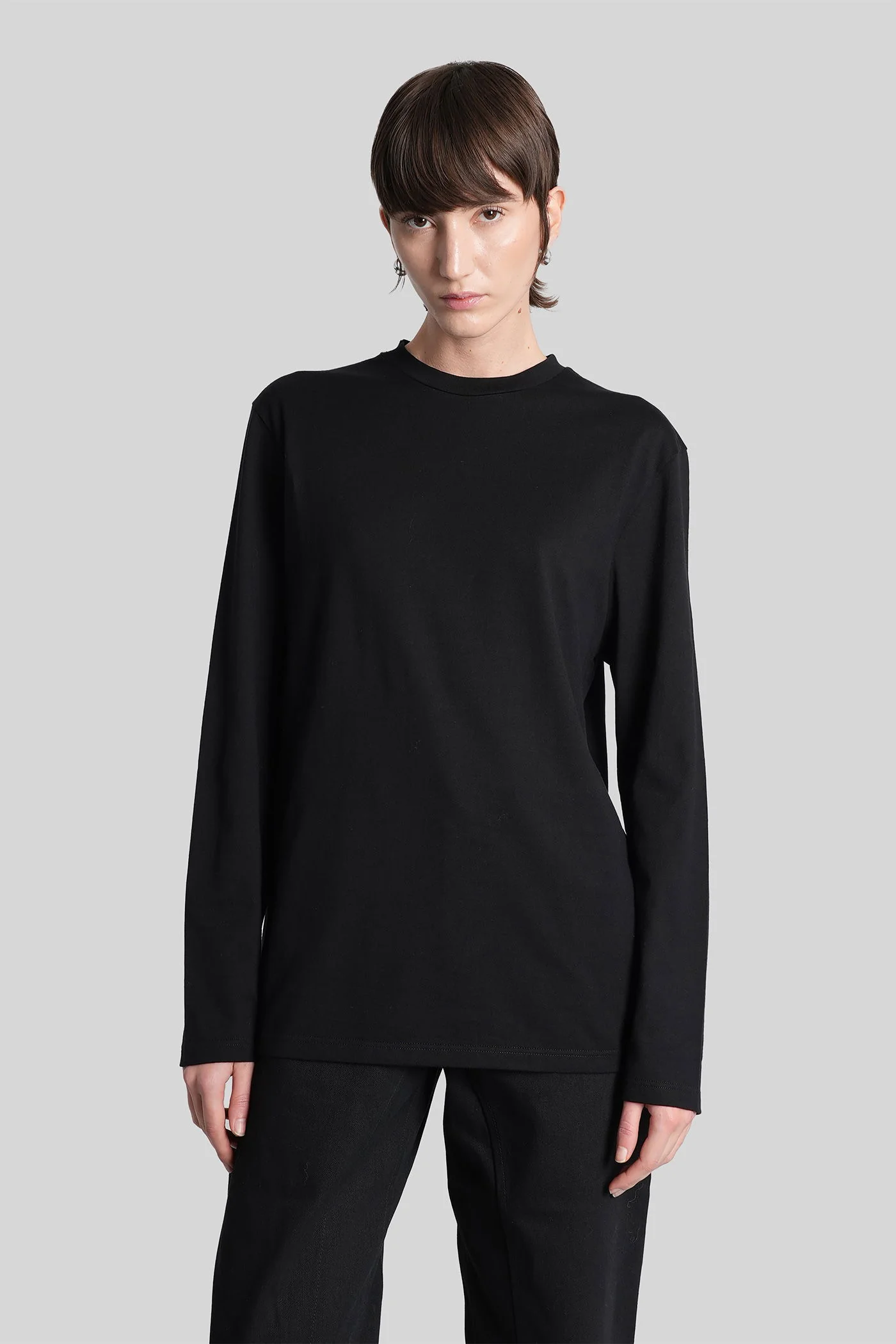 T-Shirt in black cotton