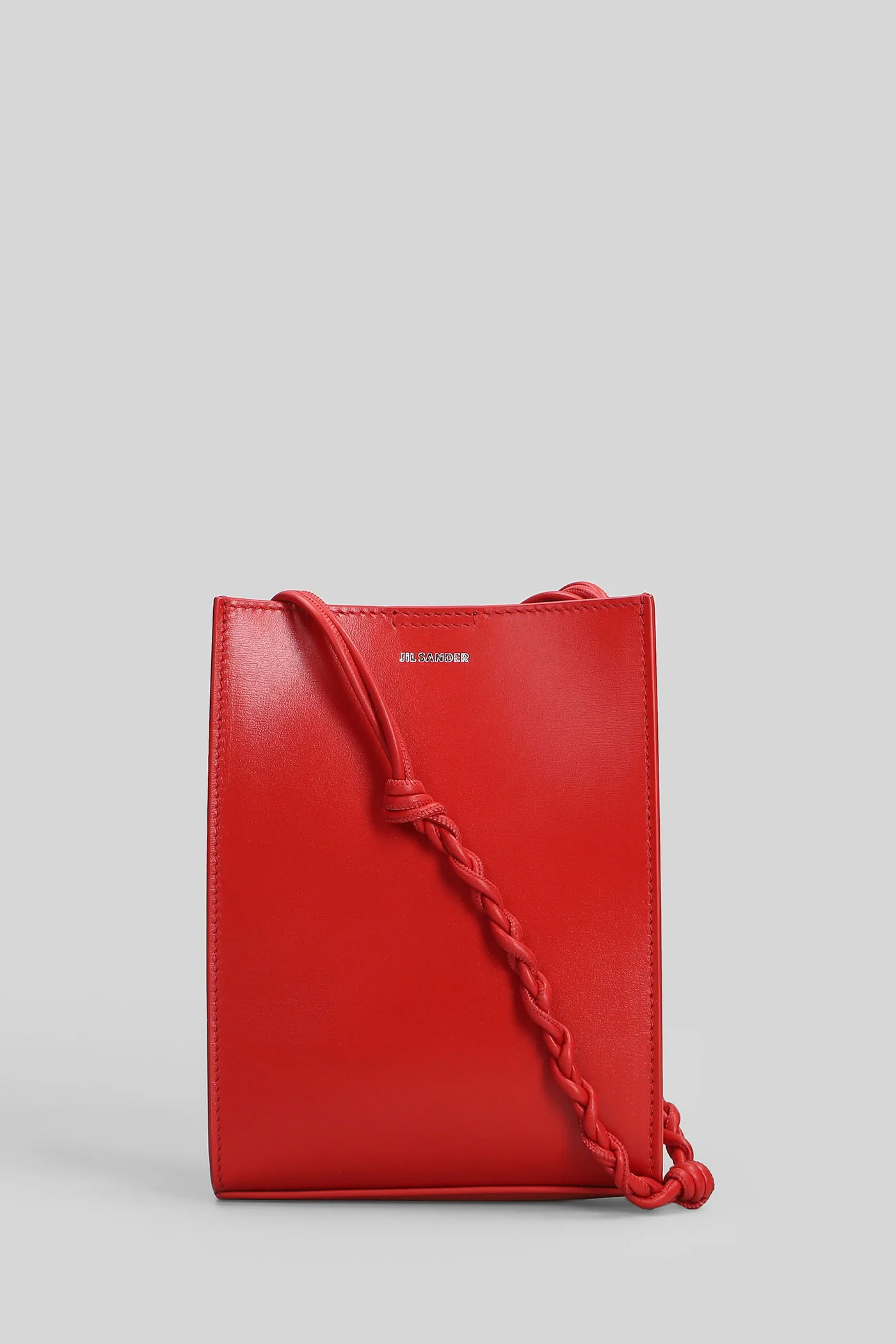 Tangle Shoulder bag in red leather
