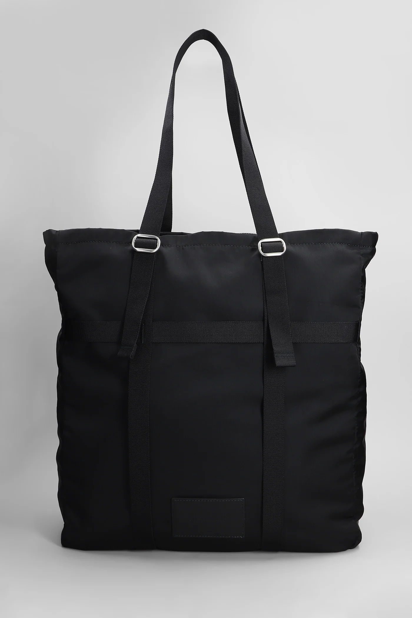 Tote in black polyamide