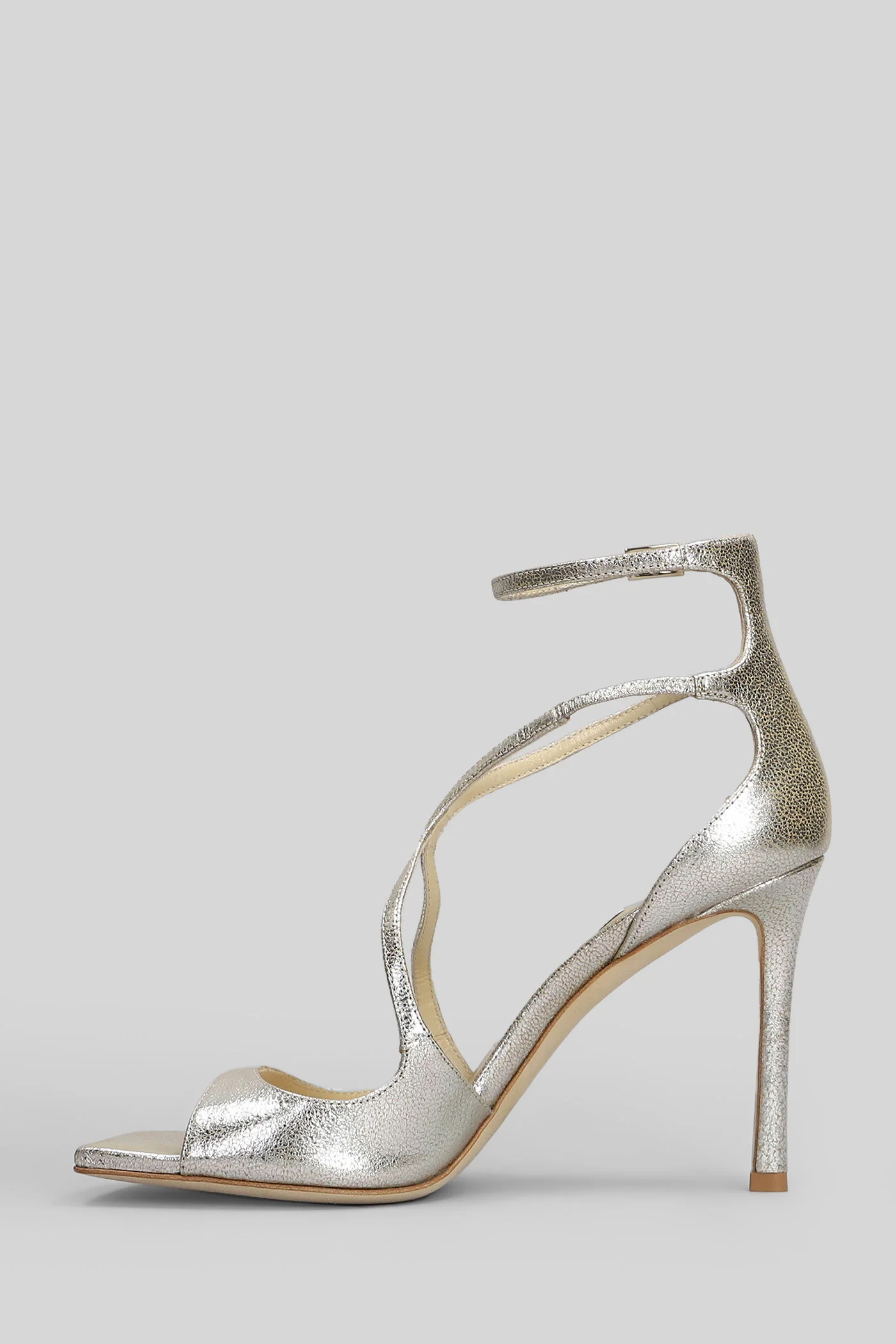 Azia 95 Sandals in gold leather - Image 3