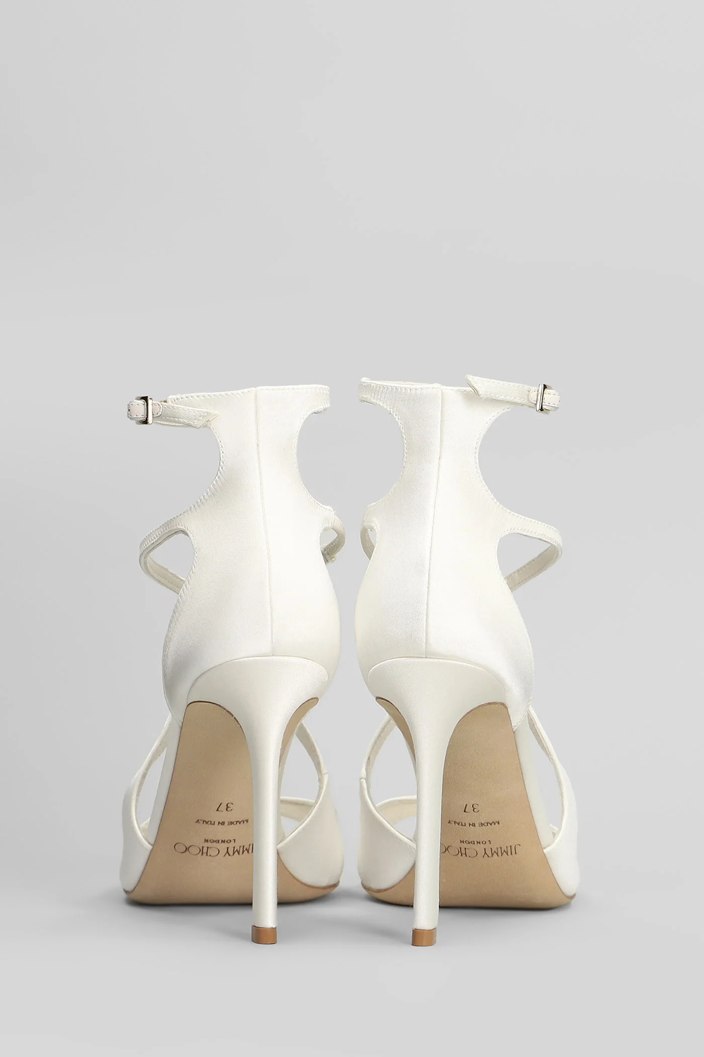Azia 95 Sandals in white satin - Image 4