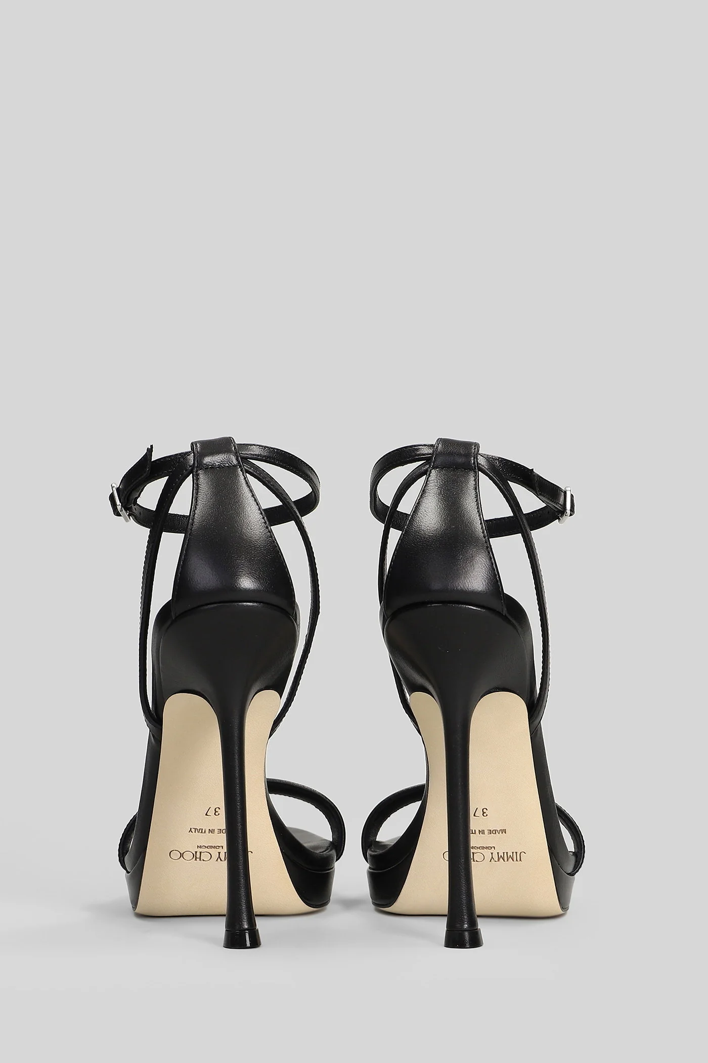 Moza pf 120 Sandals in black leather - Image 4