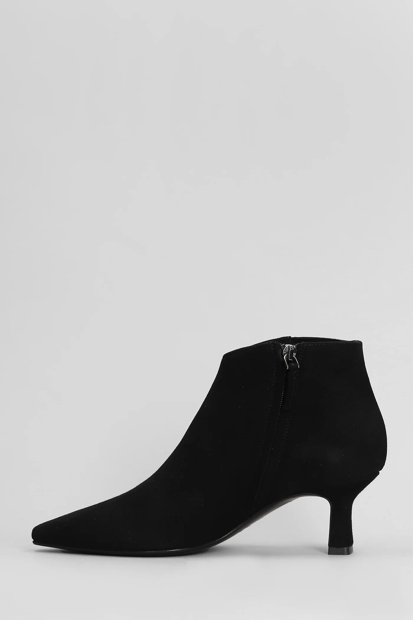 High heels Ankle boots in black suede - Image 3