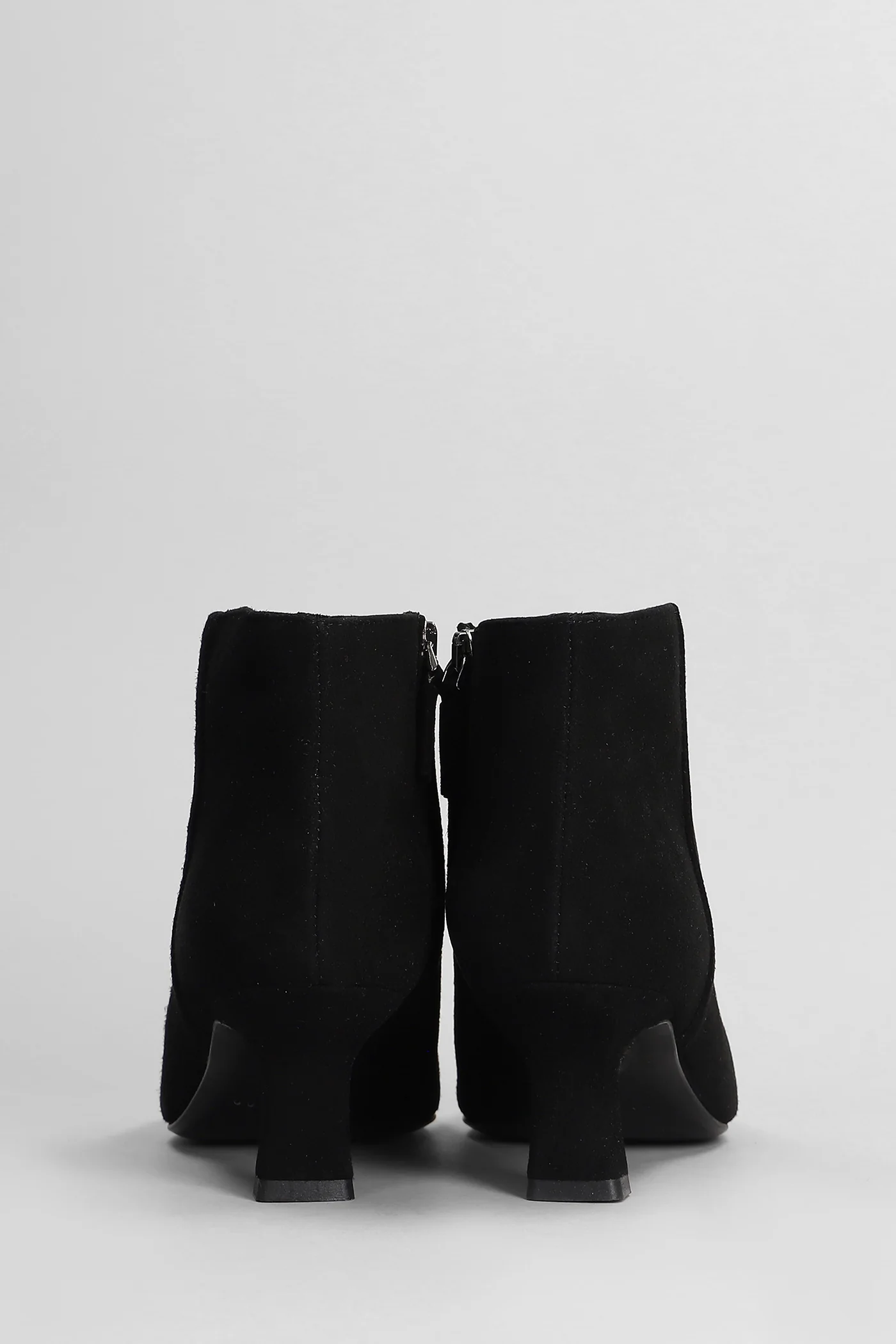 High heels Ankle boots in black suede - Image 4