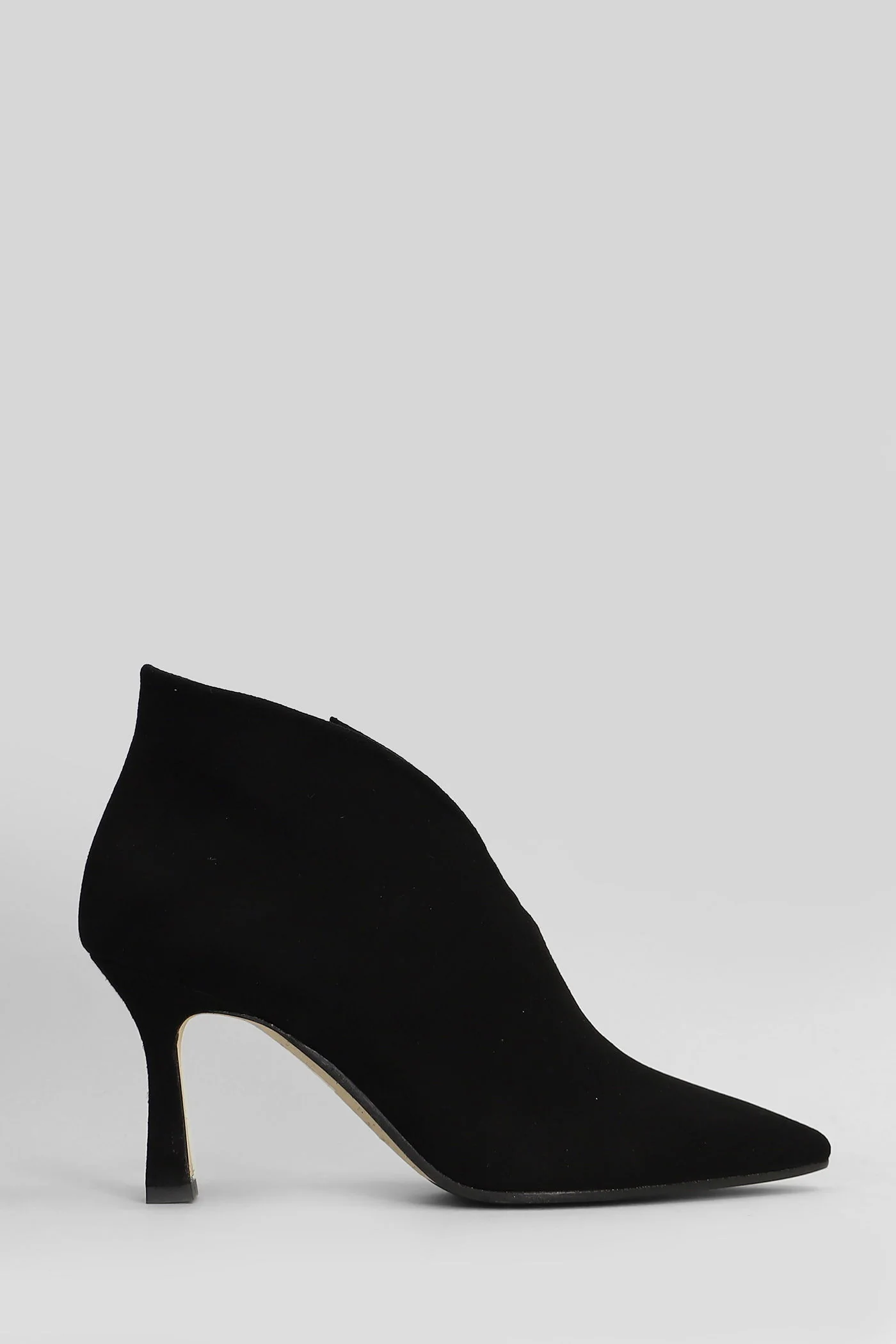 High heels Ankle boots in black suede