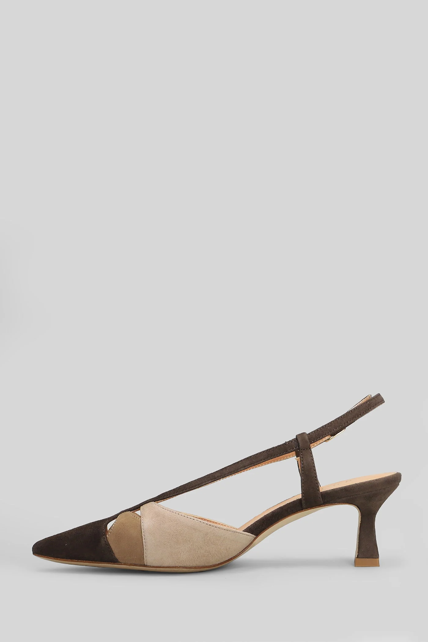 Pumps in dark brown suede - Image 3