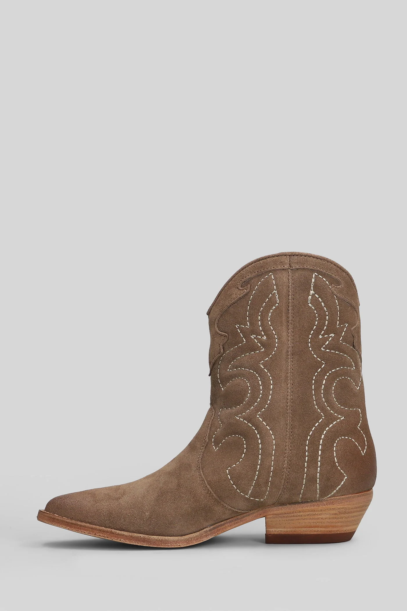texan Ankle boots in taupe suede - Image 3