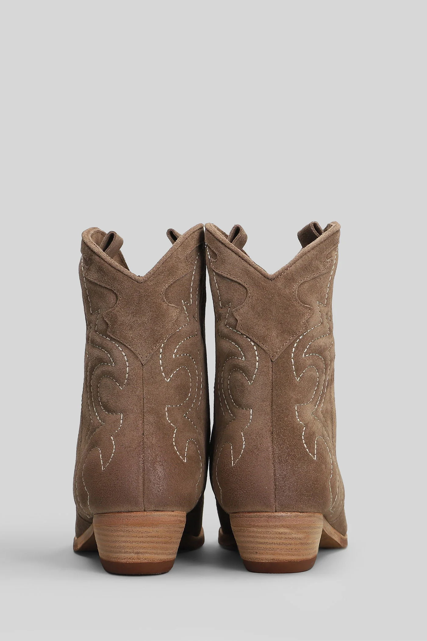 texan Ankle boots in taupe suede - Image 4
