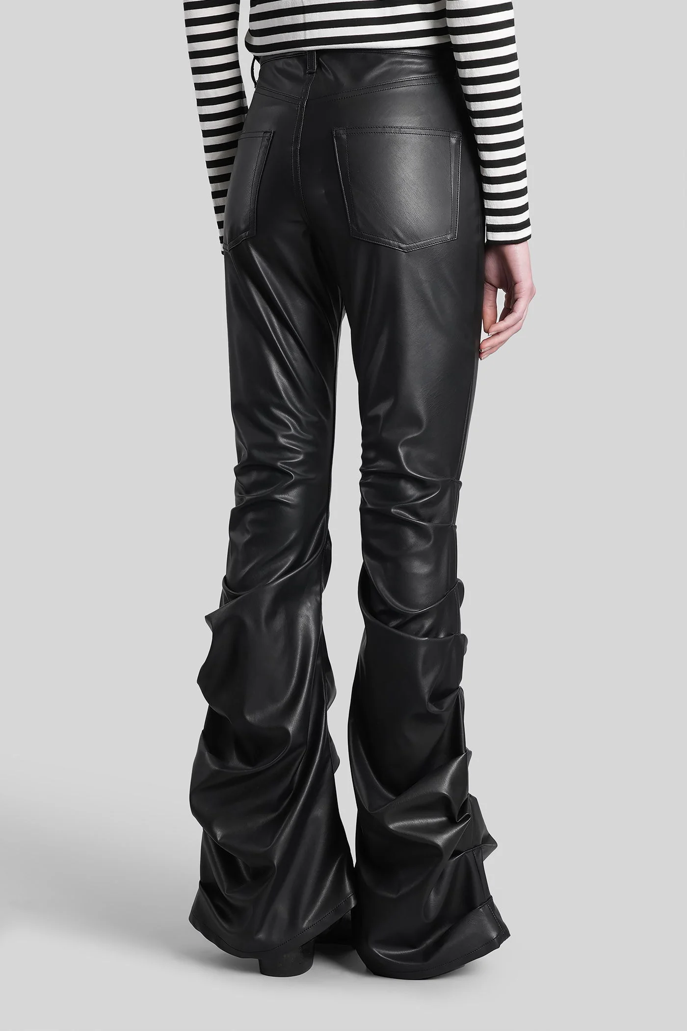 Pants in black polyester - Image 3