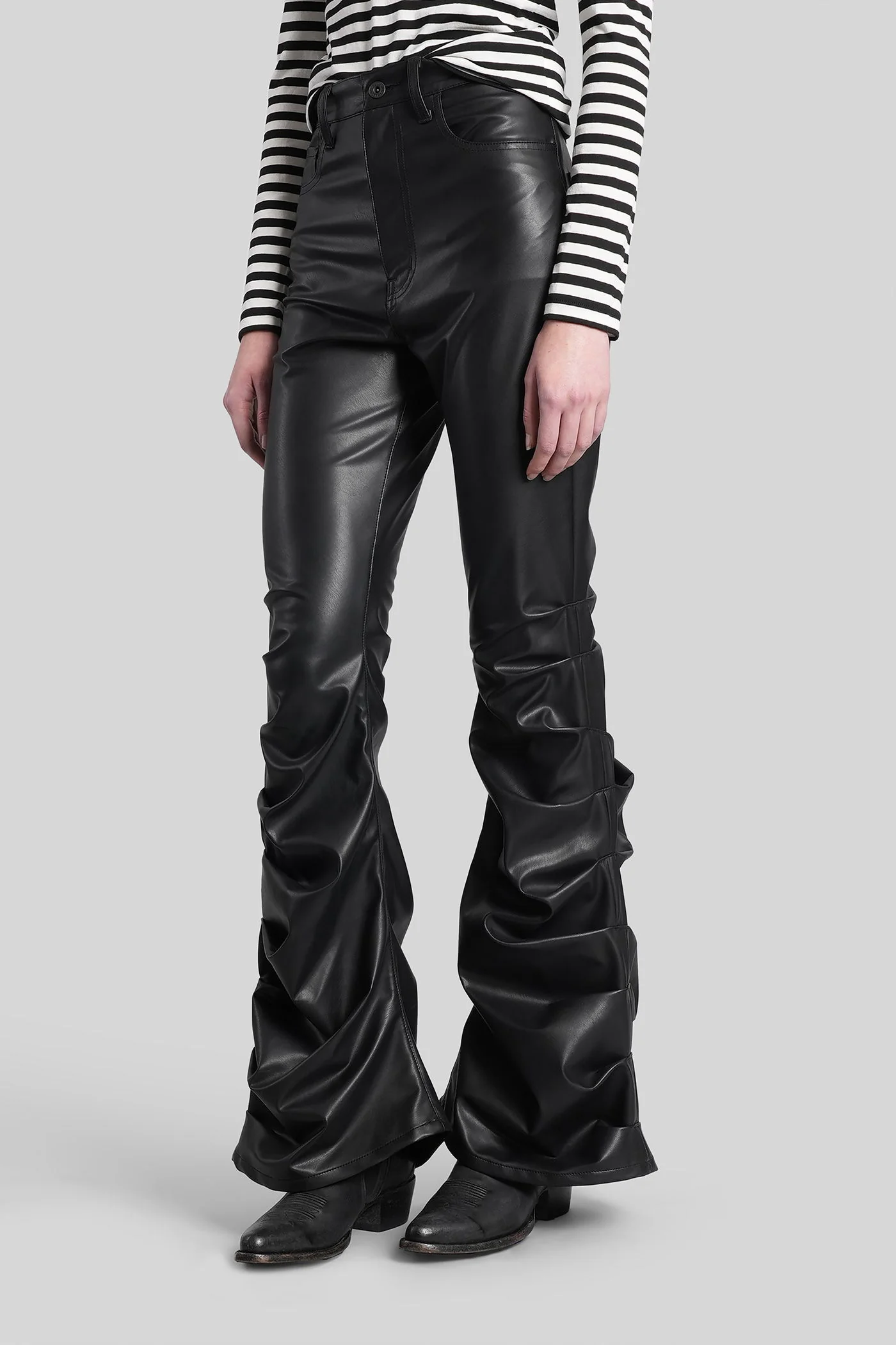 Pants in black polyester - Image 4
