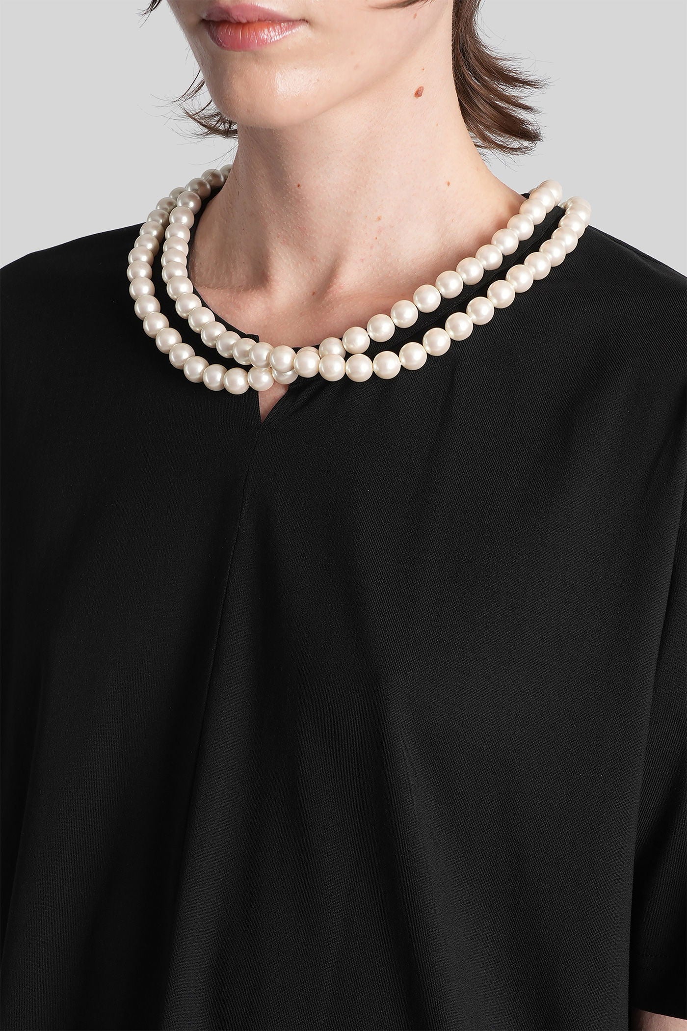 T-Shirt in black cotton - Image 5