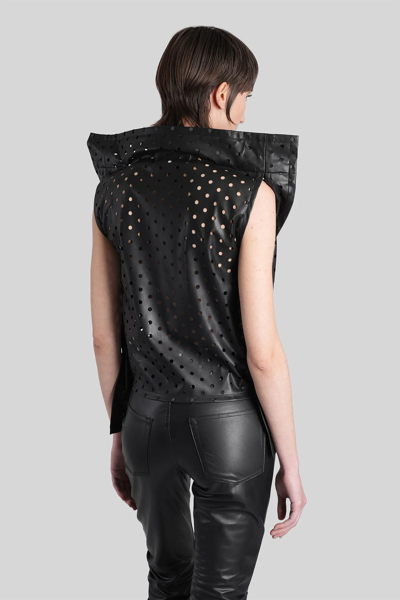 T-Shirt in black polyester - Image 3