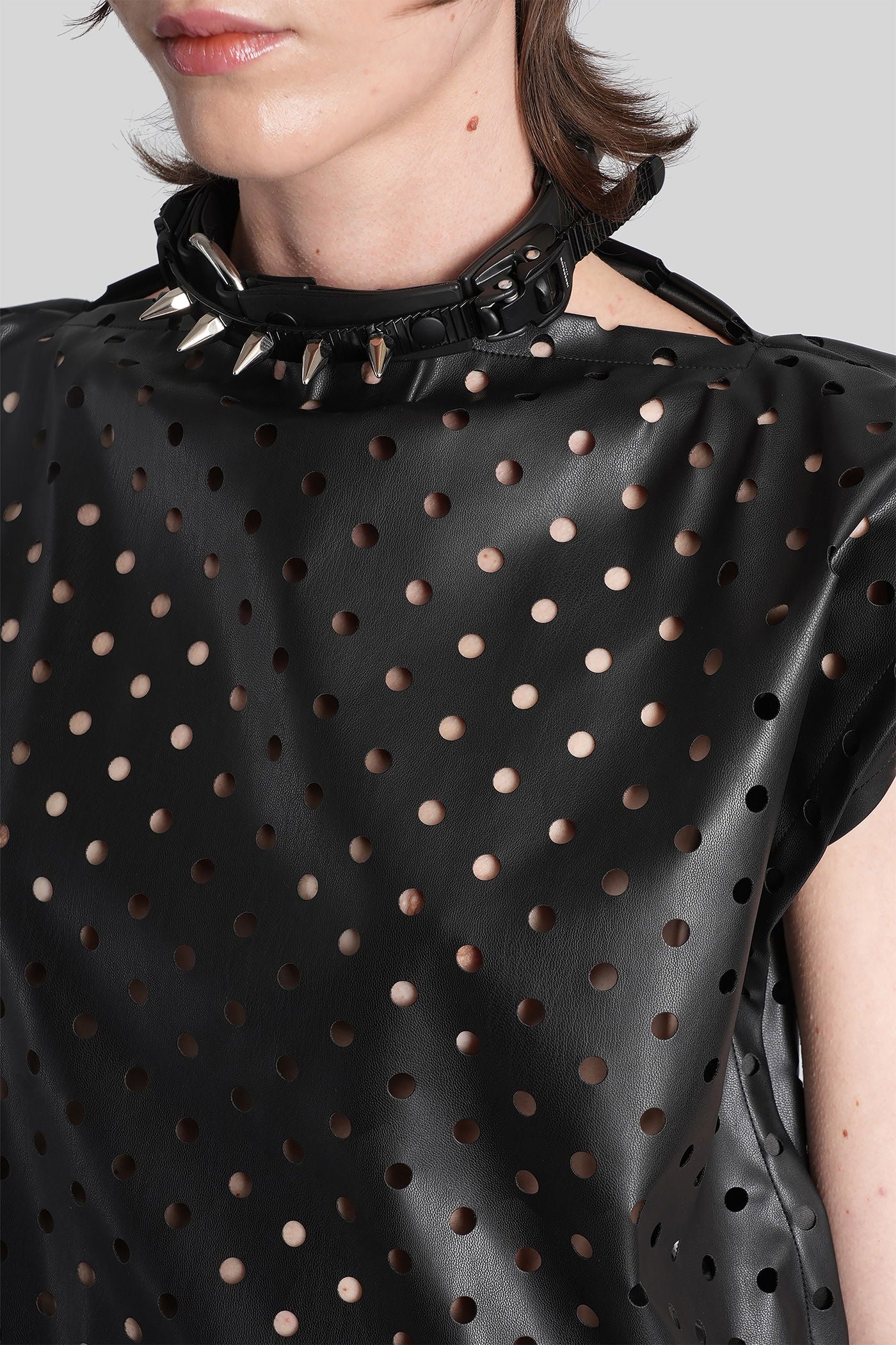 T-Shirt in black polyester - Image 5