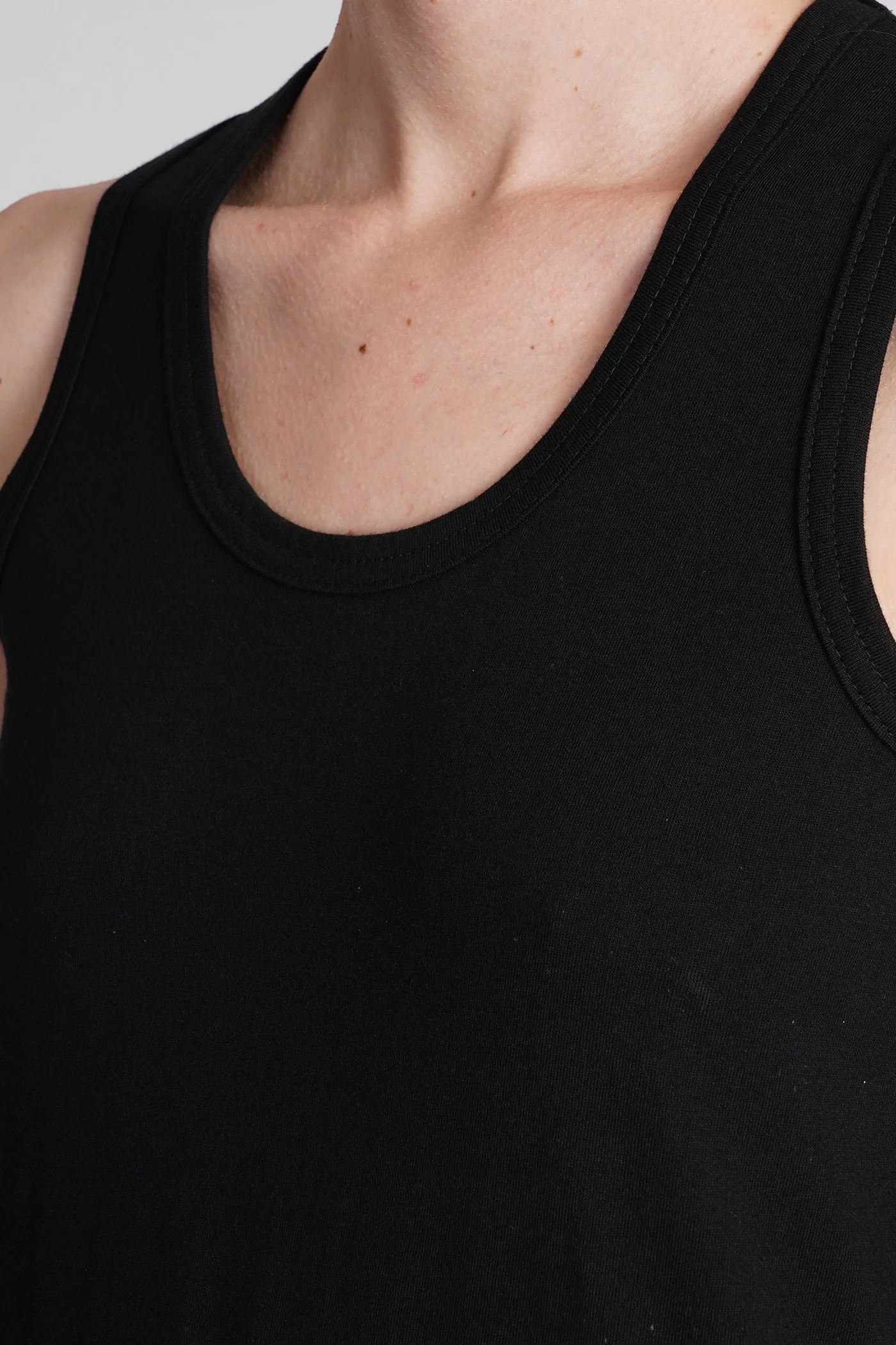 tank Top in black cotton - Image 15