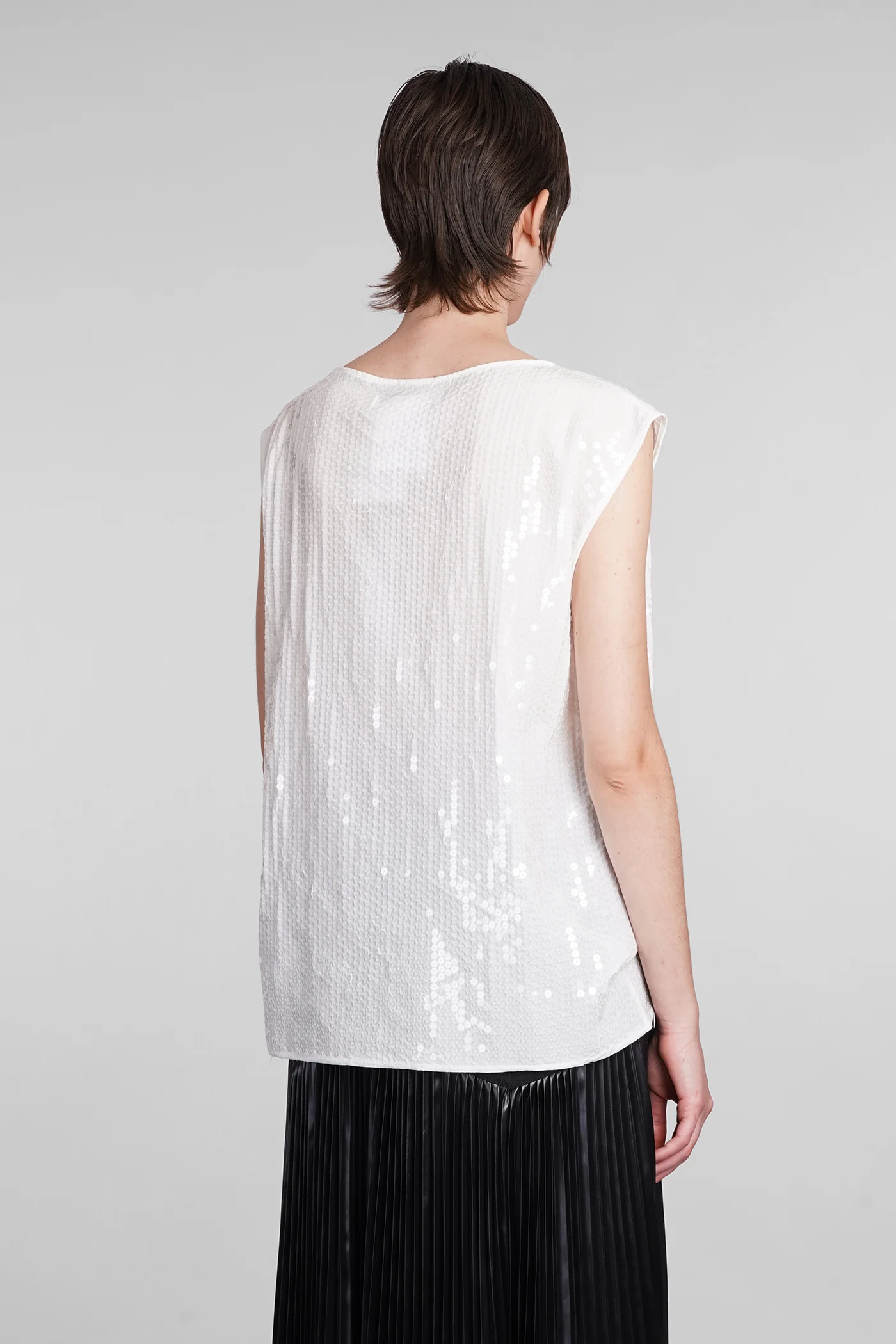 Topwear in white polyester - Image 3