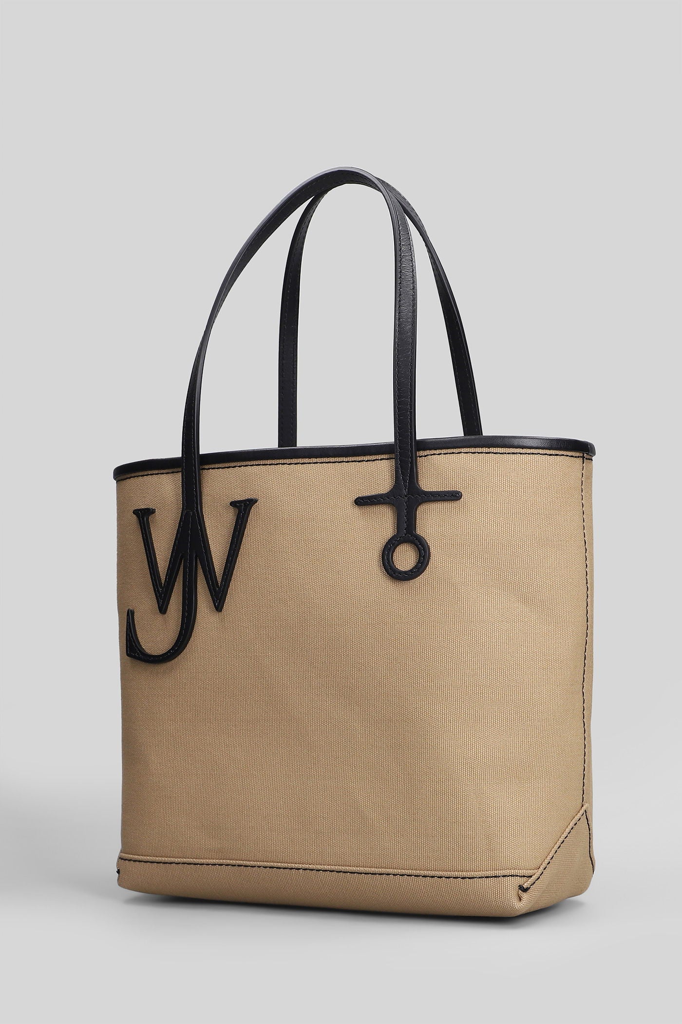 Anchor small Tote in beige leather - Image 2