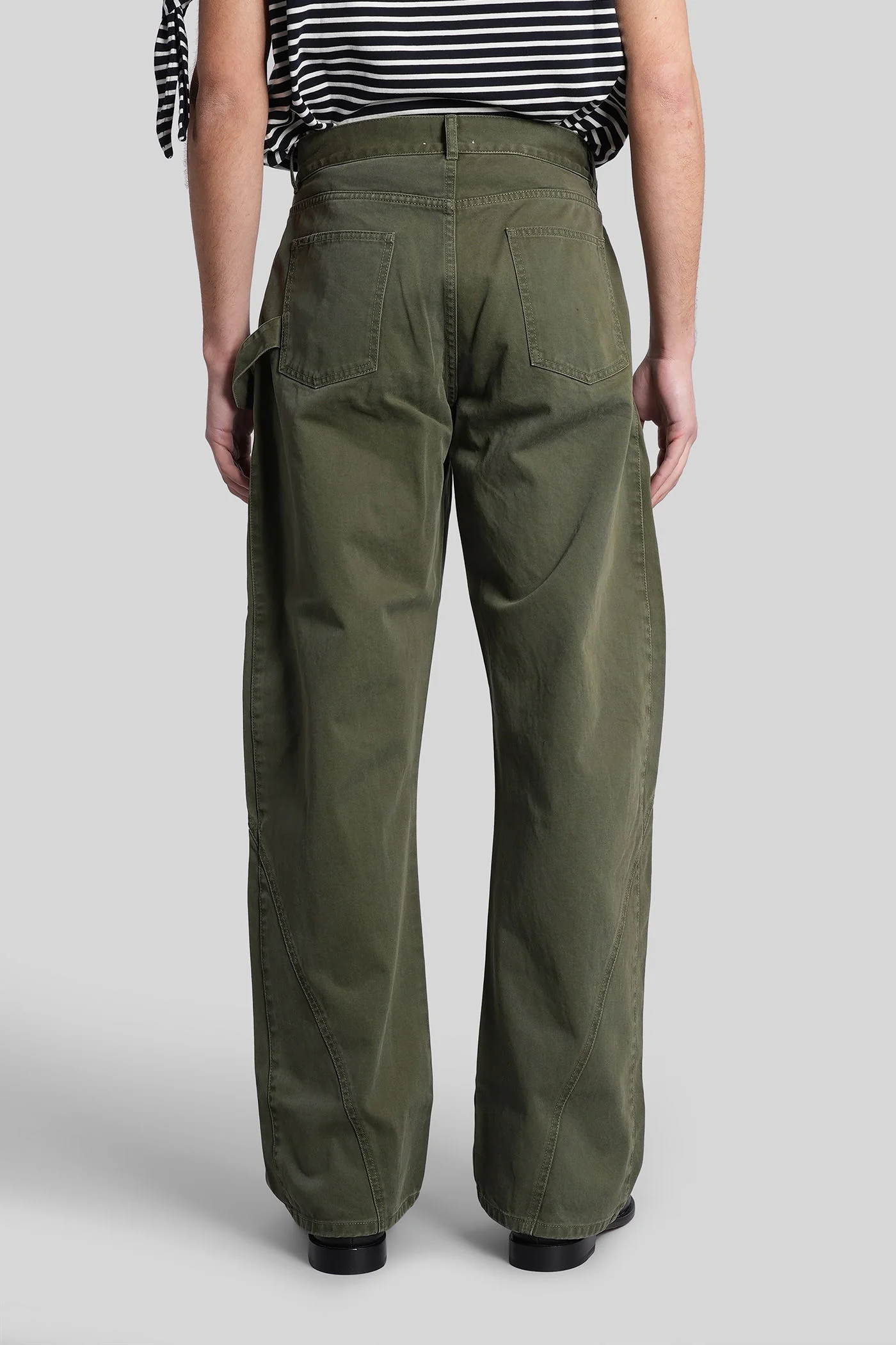 Jeans in green denim - Image 3
