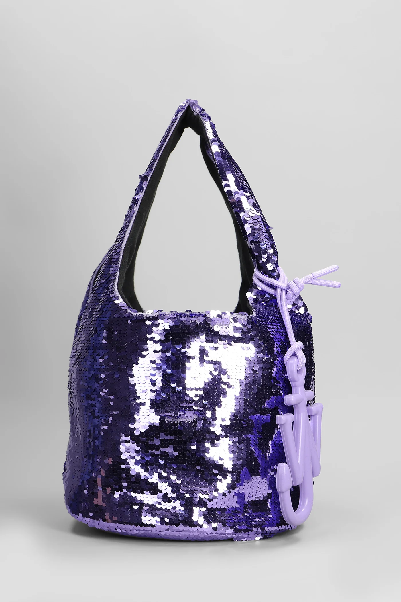 Sequin Shoulder bag in Viola PVC