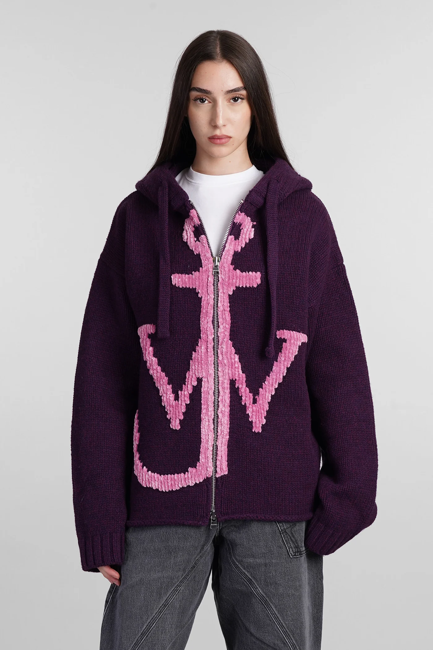 Sweatshirt in Viola wool