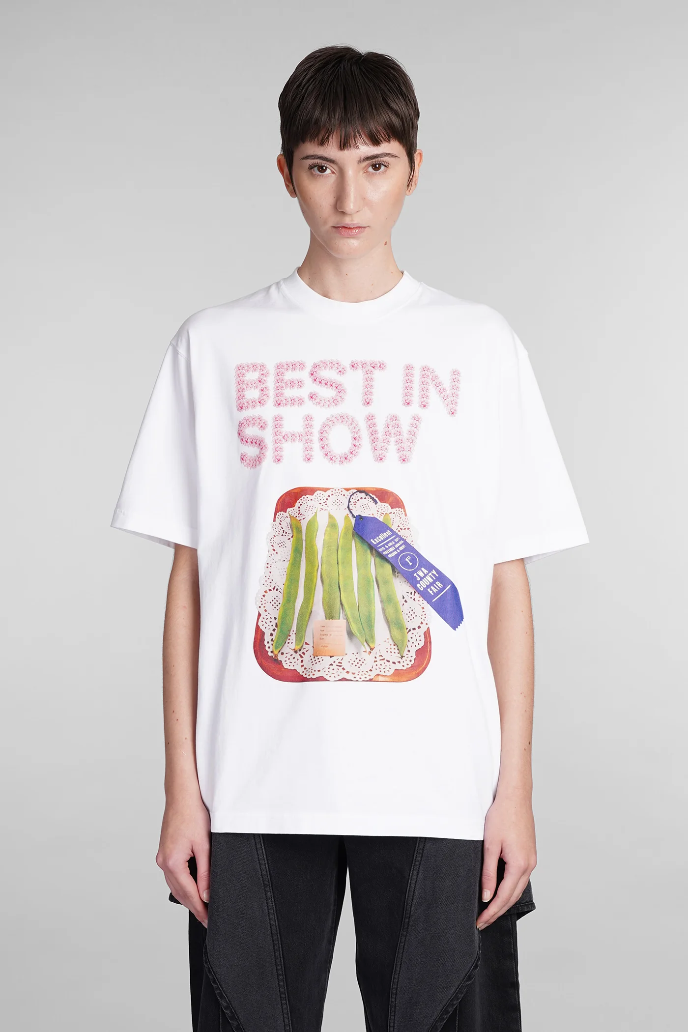 T-Shirt in white cotton