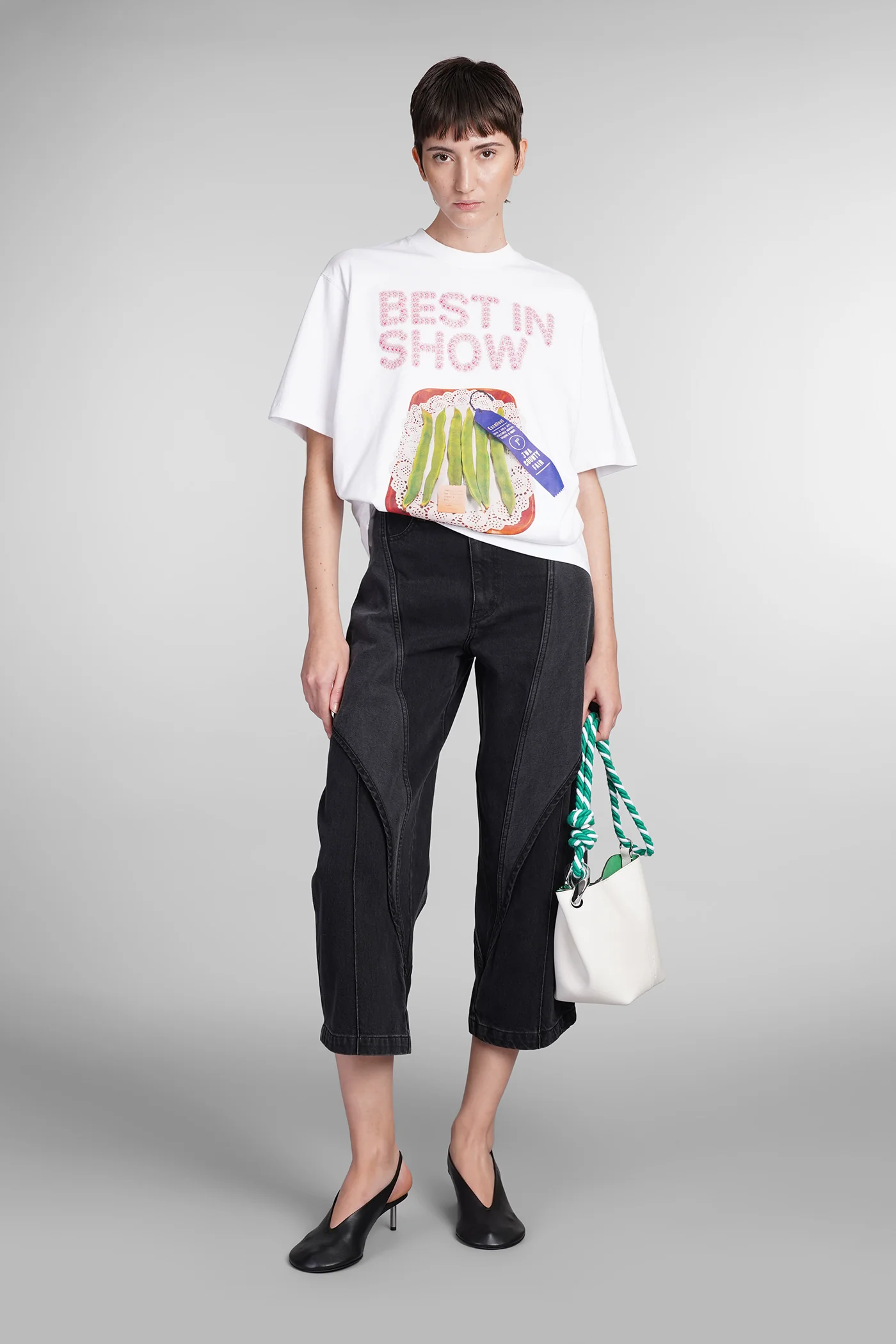 T-Shirt in white cotton - Image 2