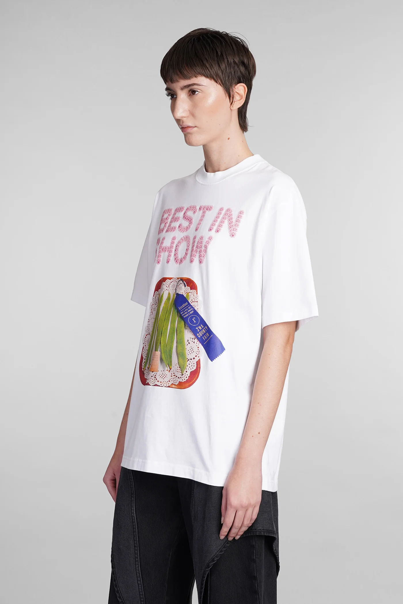 T-Shirt in white cotton - Image 4
