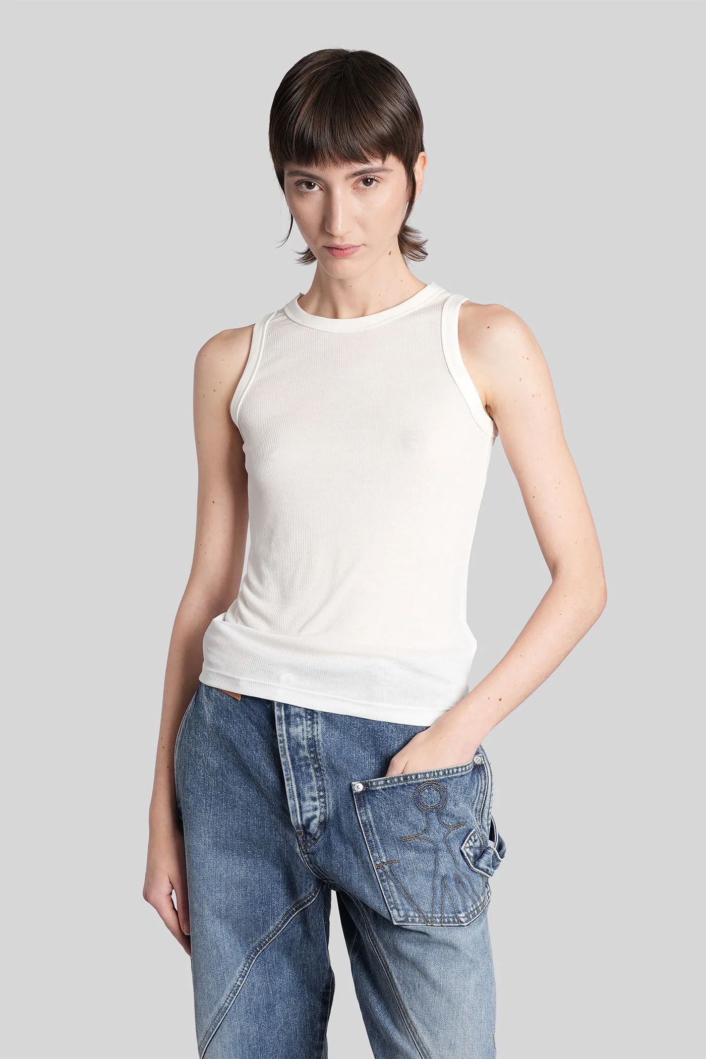 tank Top in white Modal