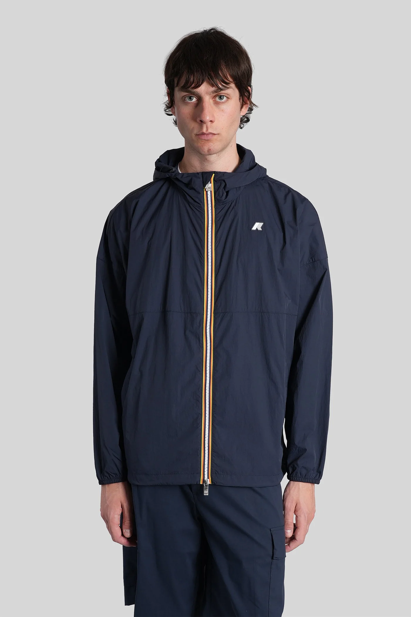 Gamalieul ultralight Casual jacket in blue nylon