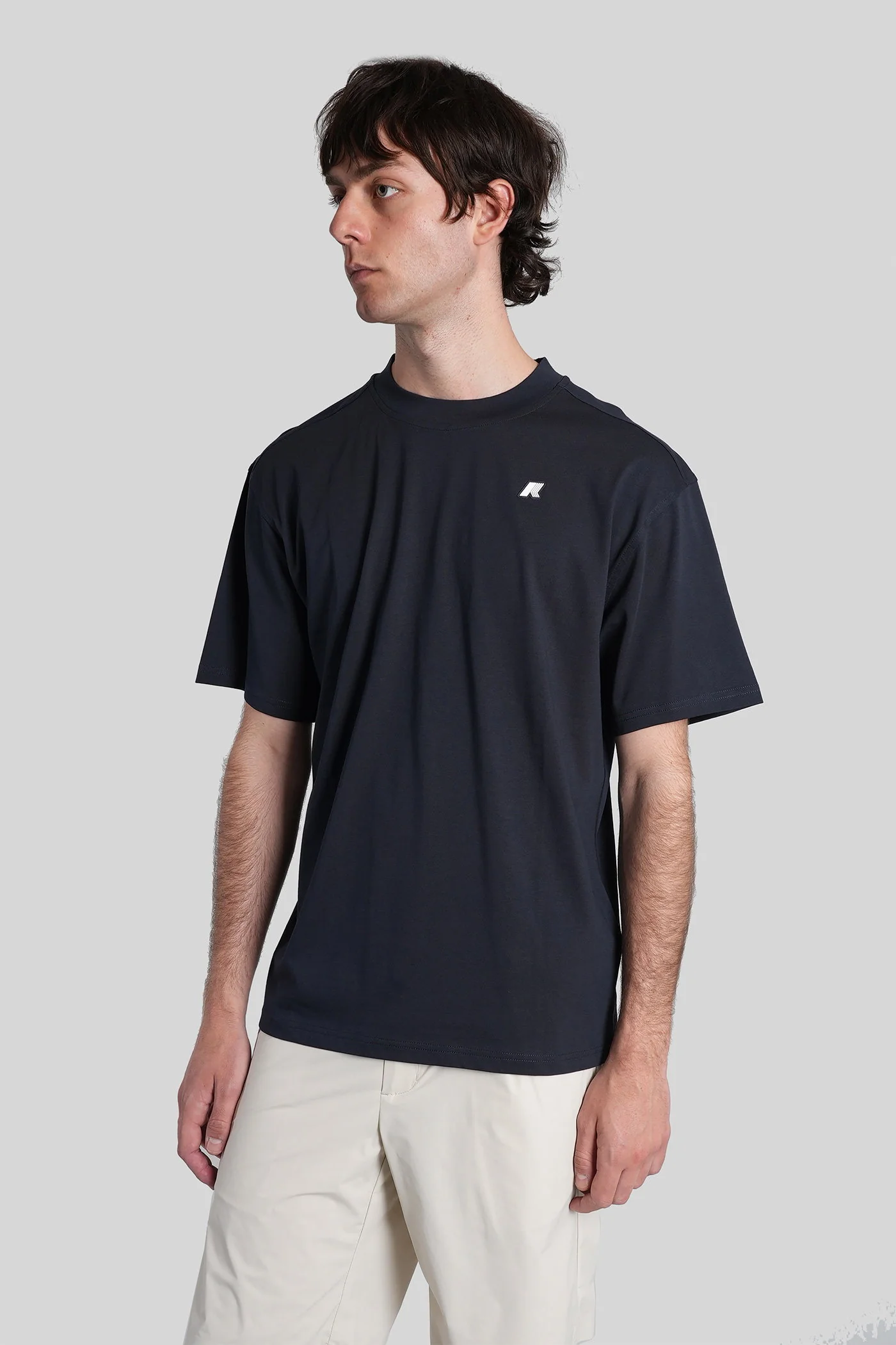 Solo jersey T-Shirt in blue cotton - Image 4