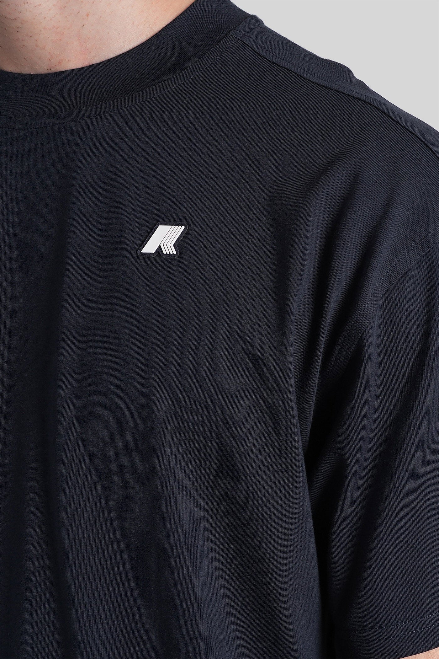 Solo jersey T-Shirt in blue cotton - Image 5