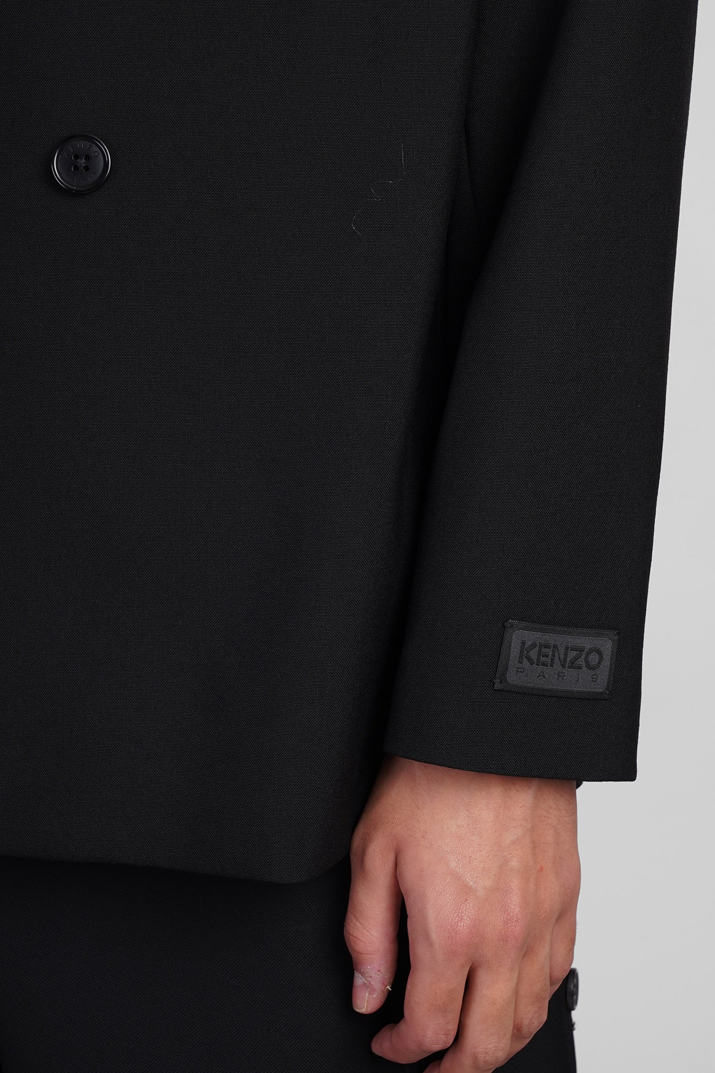 Blazer in black wool - Image 5