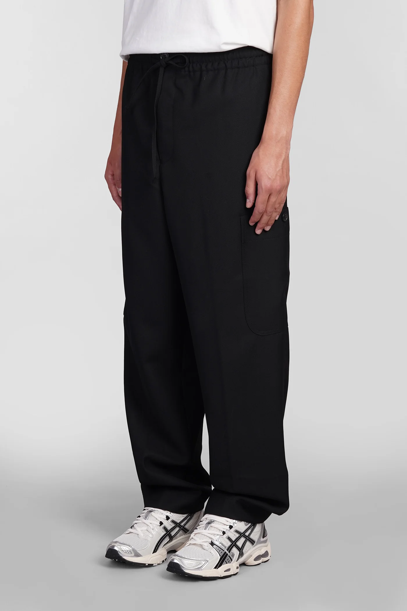 Pants in black wool - Image 4