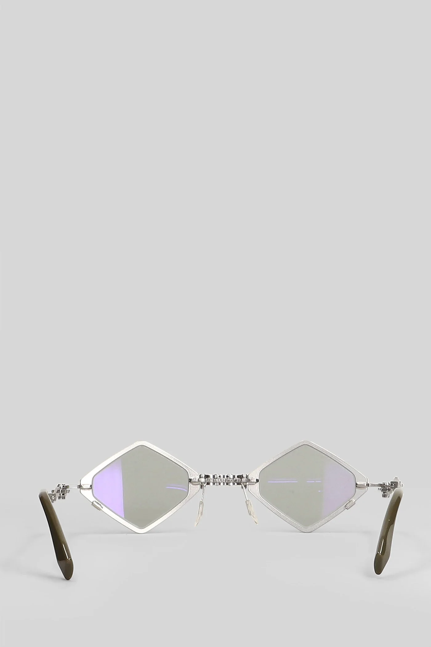 H80 Sunglasses in silver metal alloy - Image 3