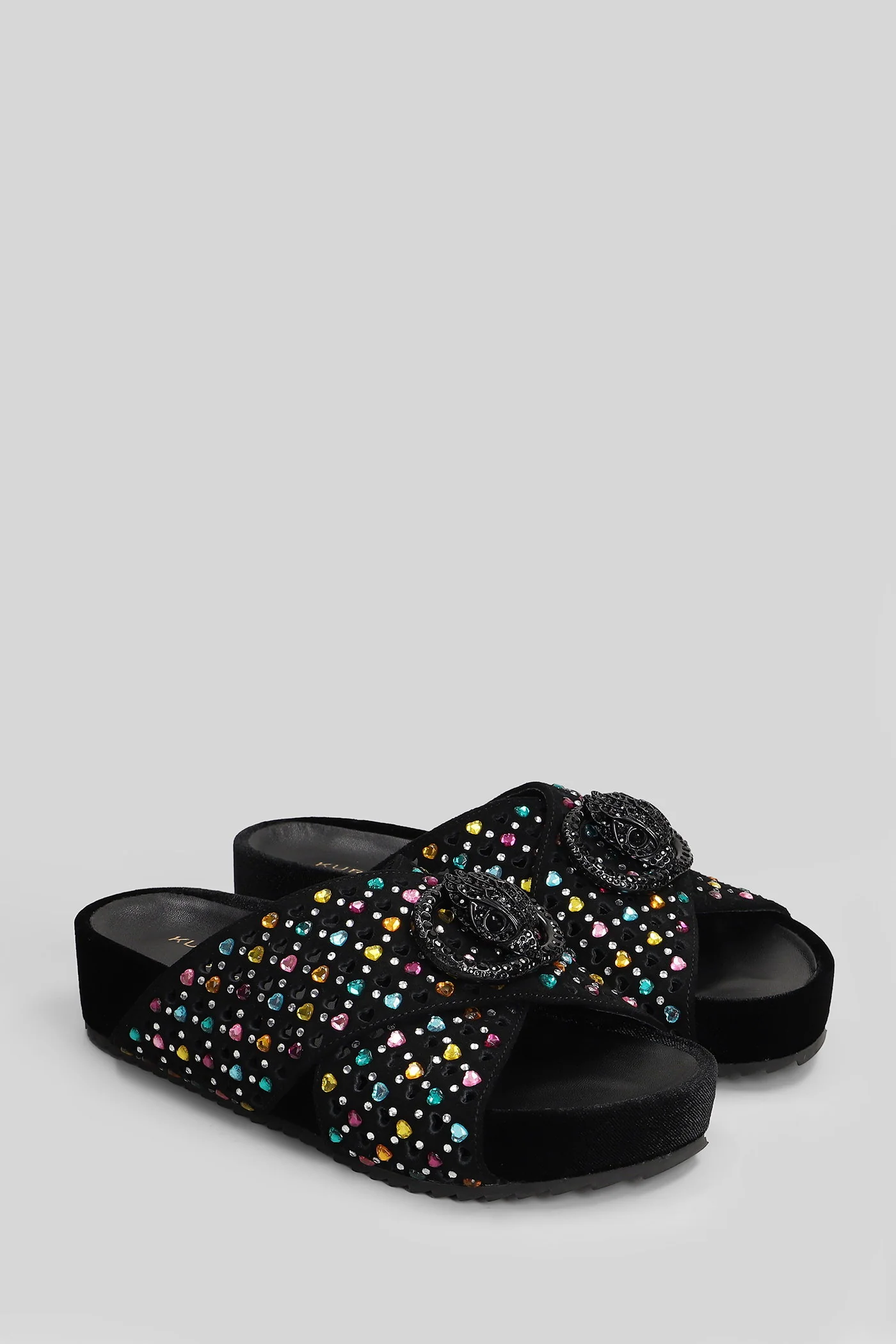 Chelsea Flat sandal-slipper in black suede - Image 2