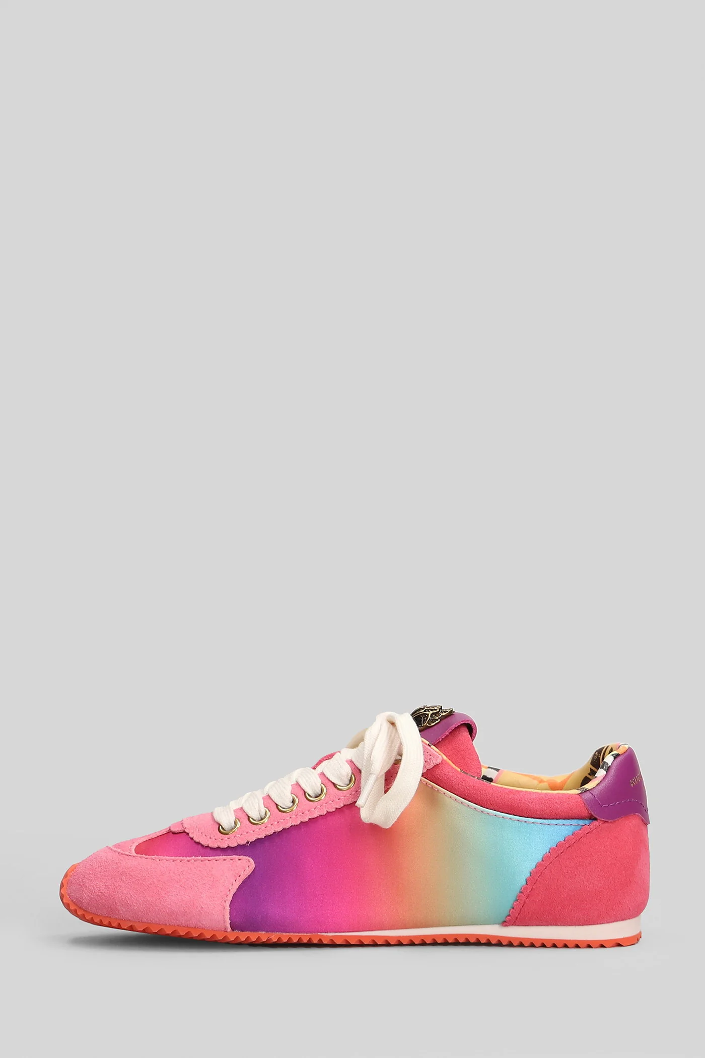 Islington Sneakers in rose-pink Suede and fabric - Image 3