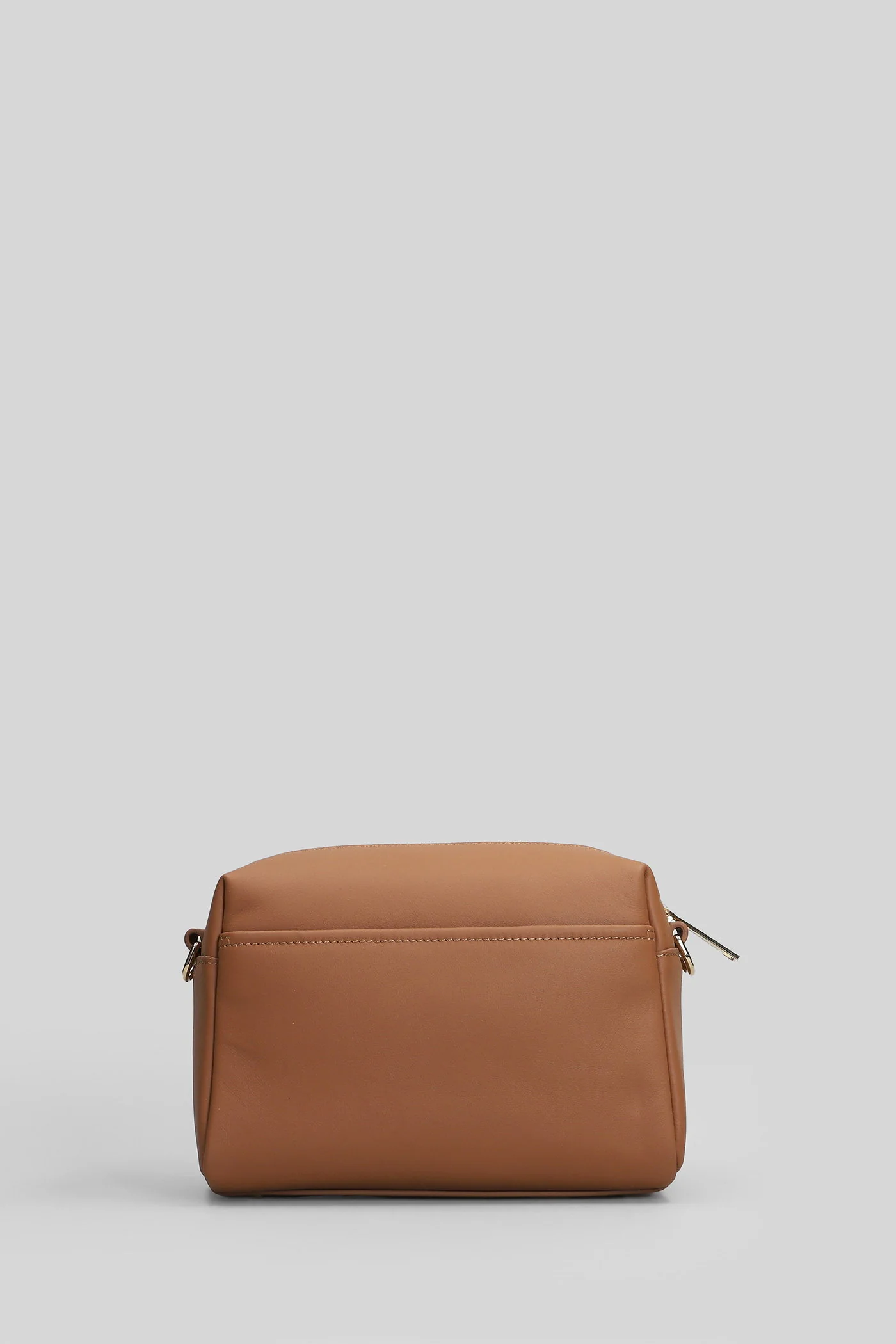Donna Cube Shoulder bag in Camel leather - Image 3