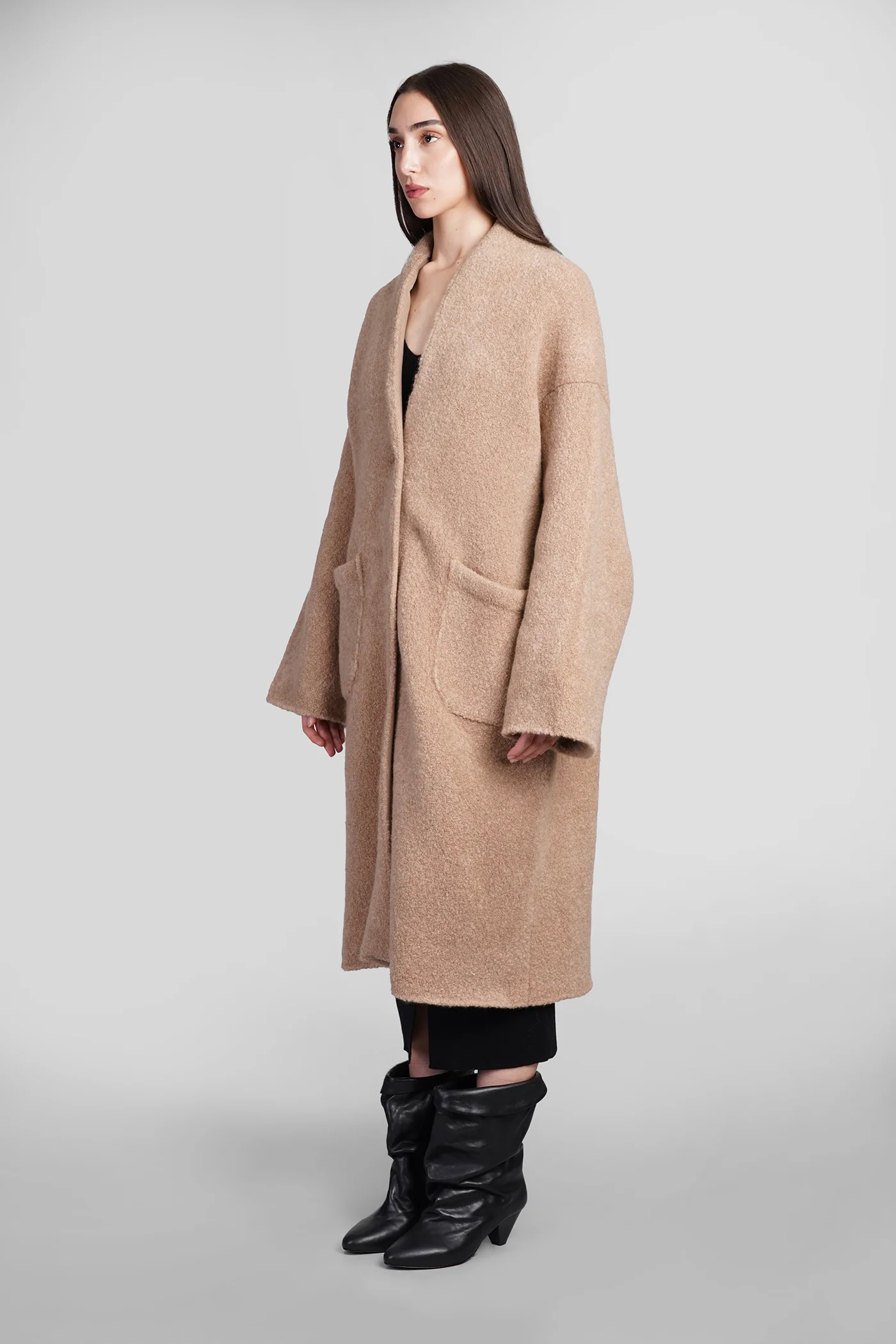 Coat in Camel wool - Image 4