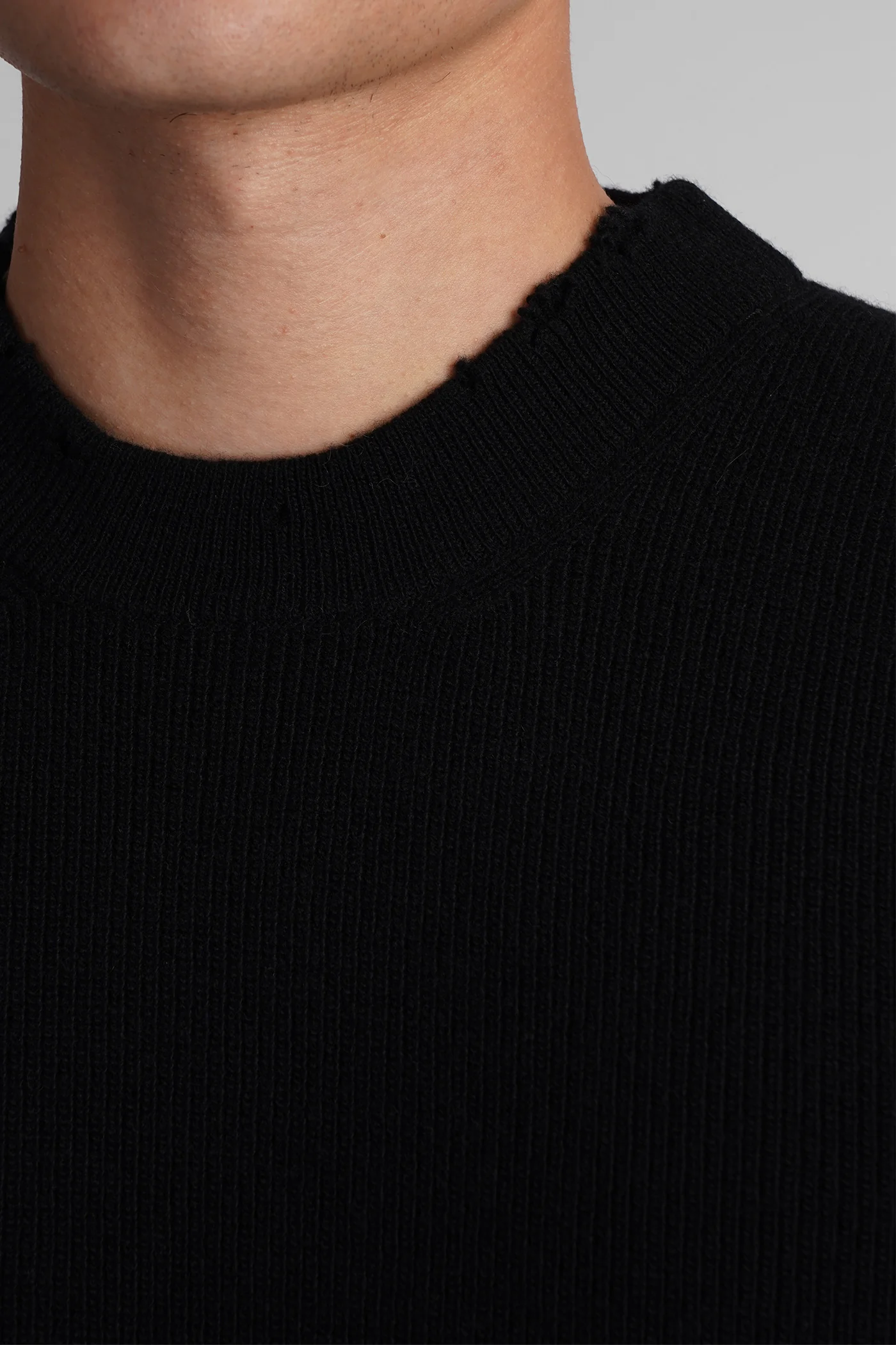 Knitwear in black wool - Image 5