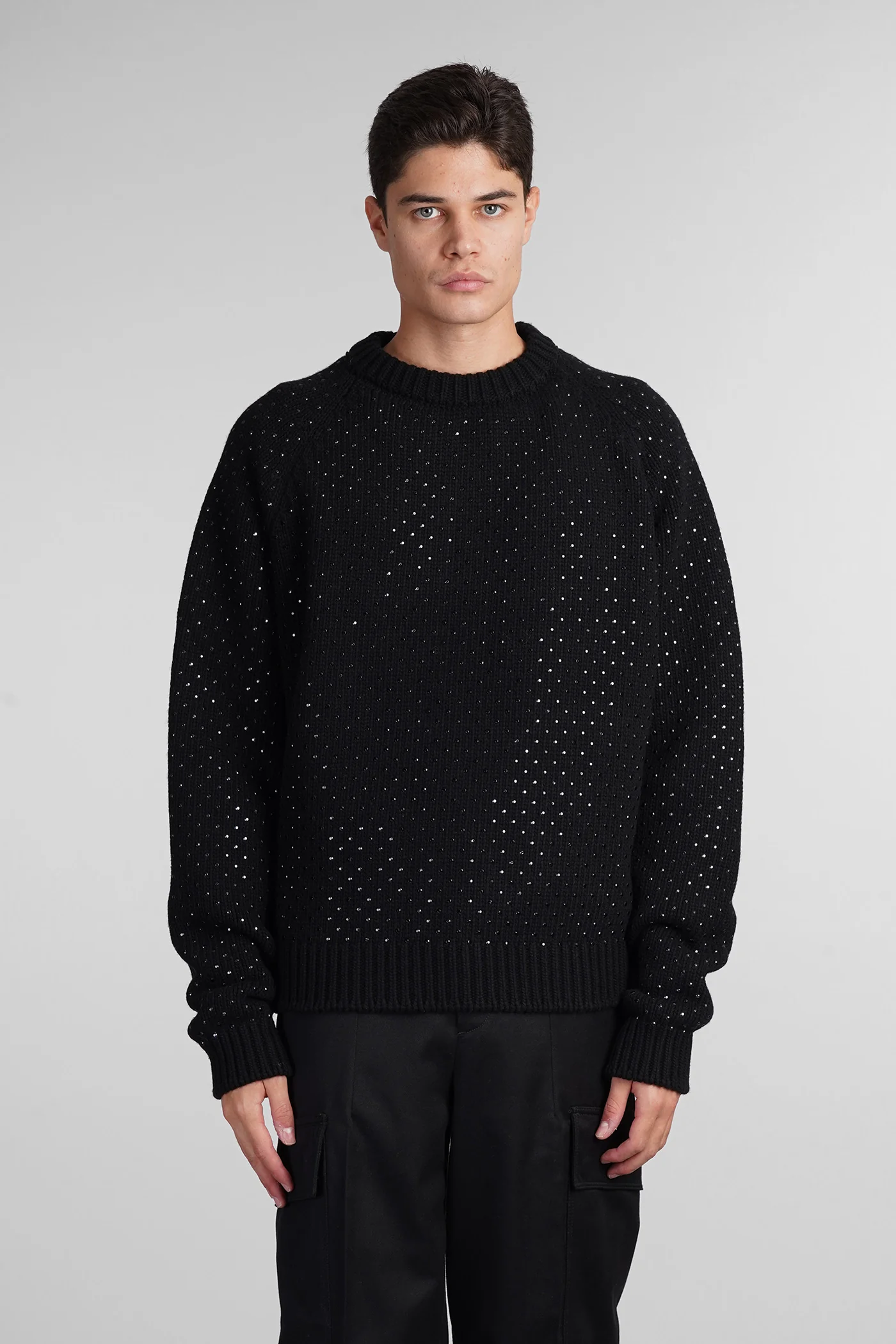 Knitwear in black wool
