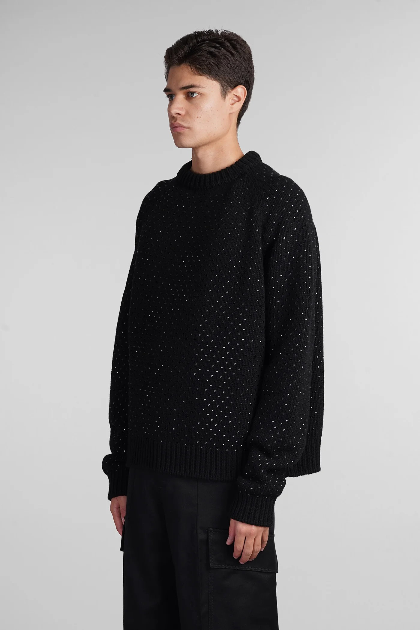 Knitwear in black wool - Image 4
