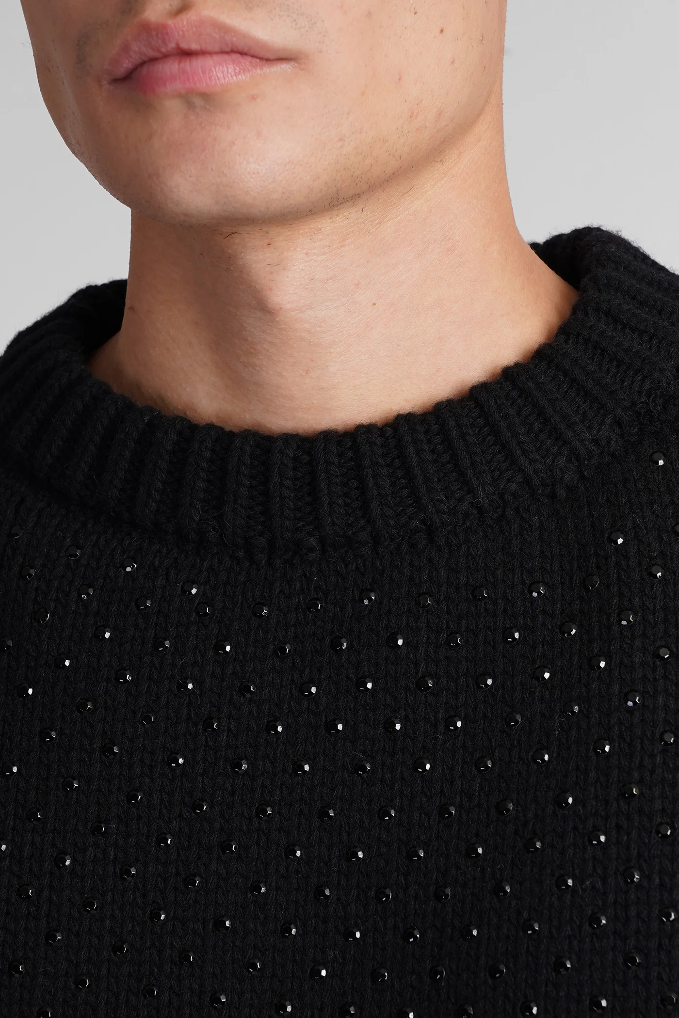 Knitwear in black wool - Image 5