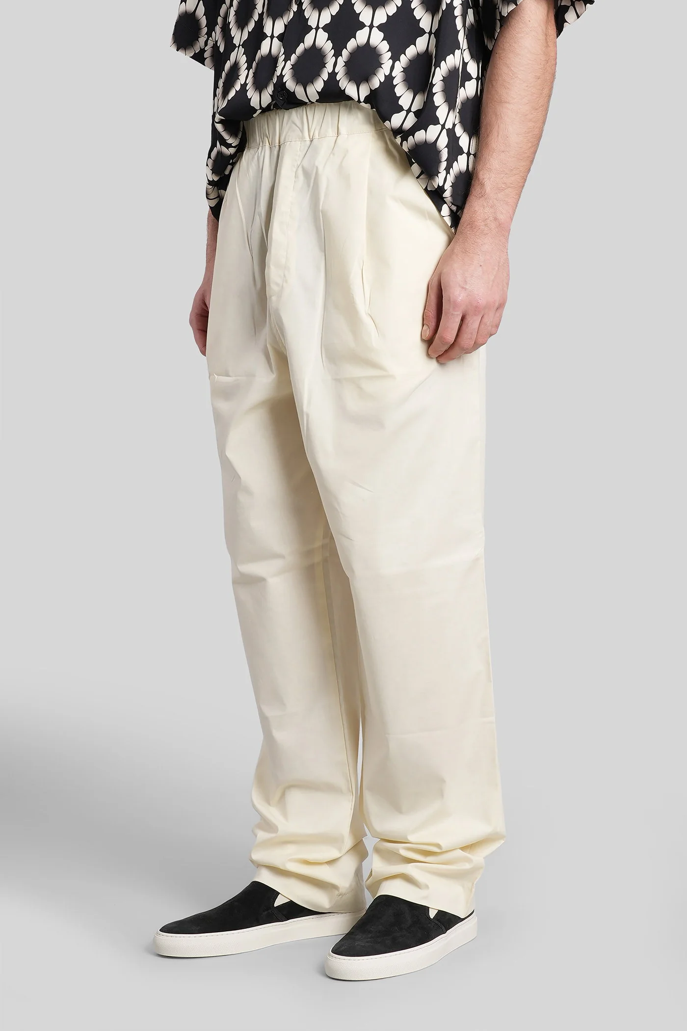 Pants in beige cotton - Image 4