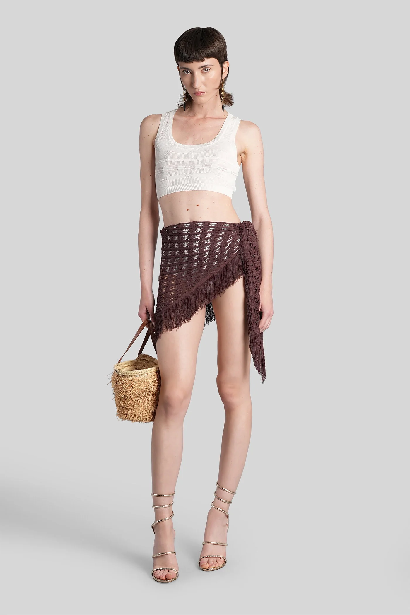 Topwear in beige viscose - Image 2