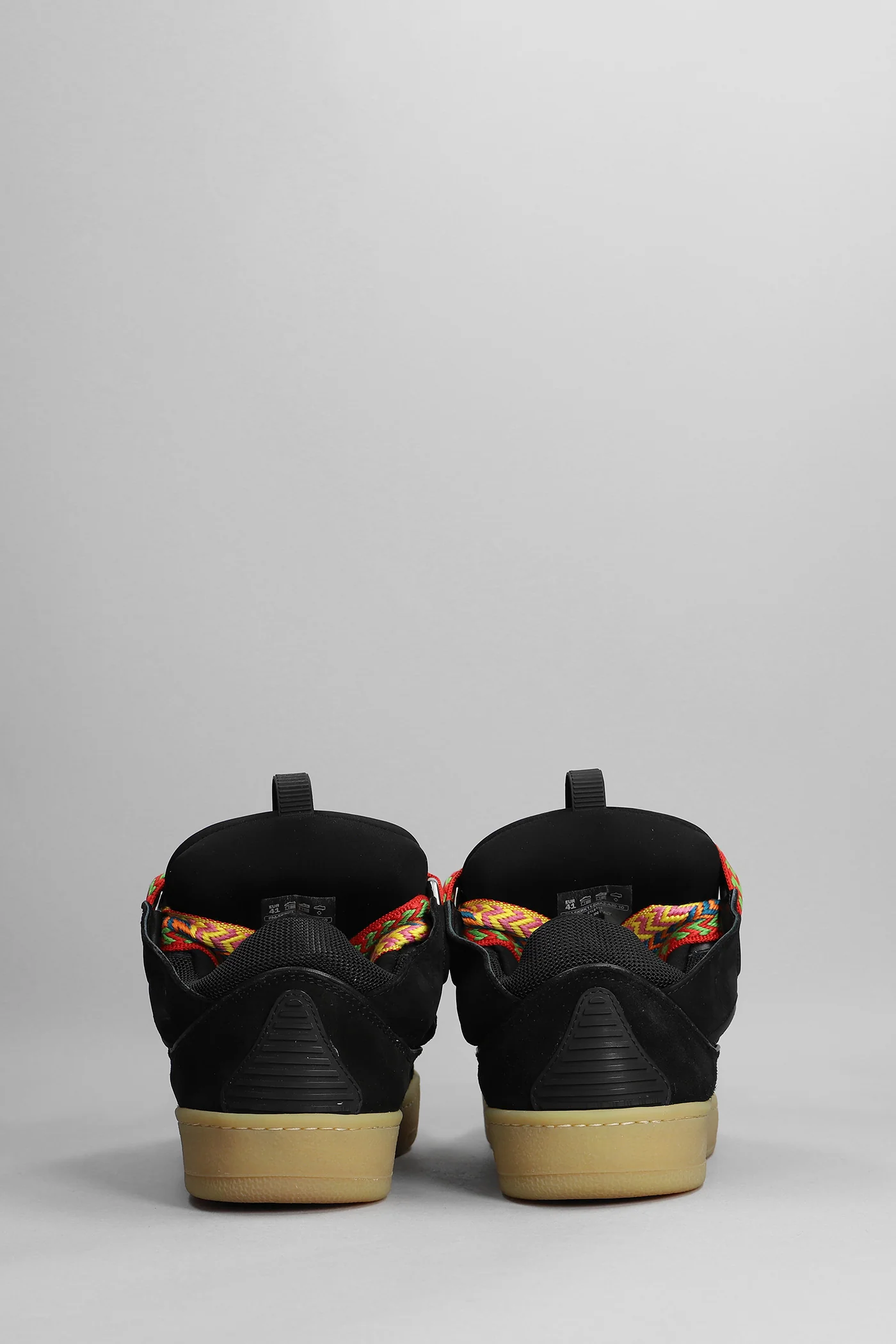 Curb Sneakers in black leather - Image 14