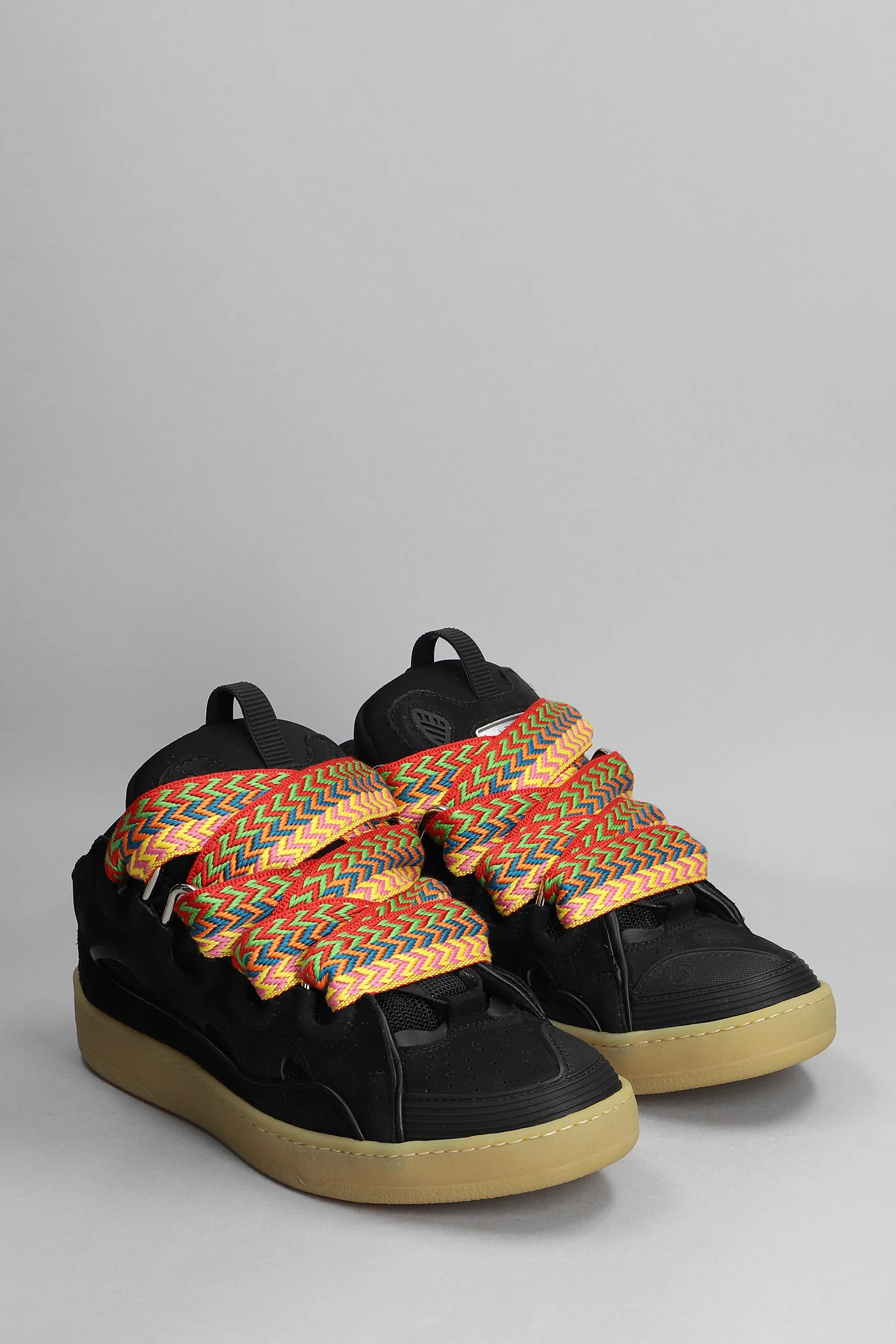 Curb Sneakers in black leather - Image 2