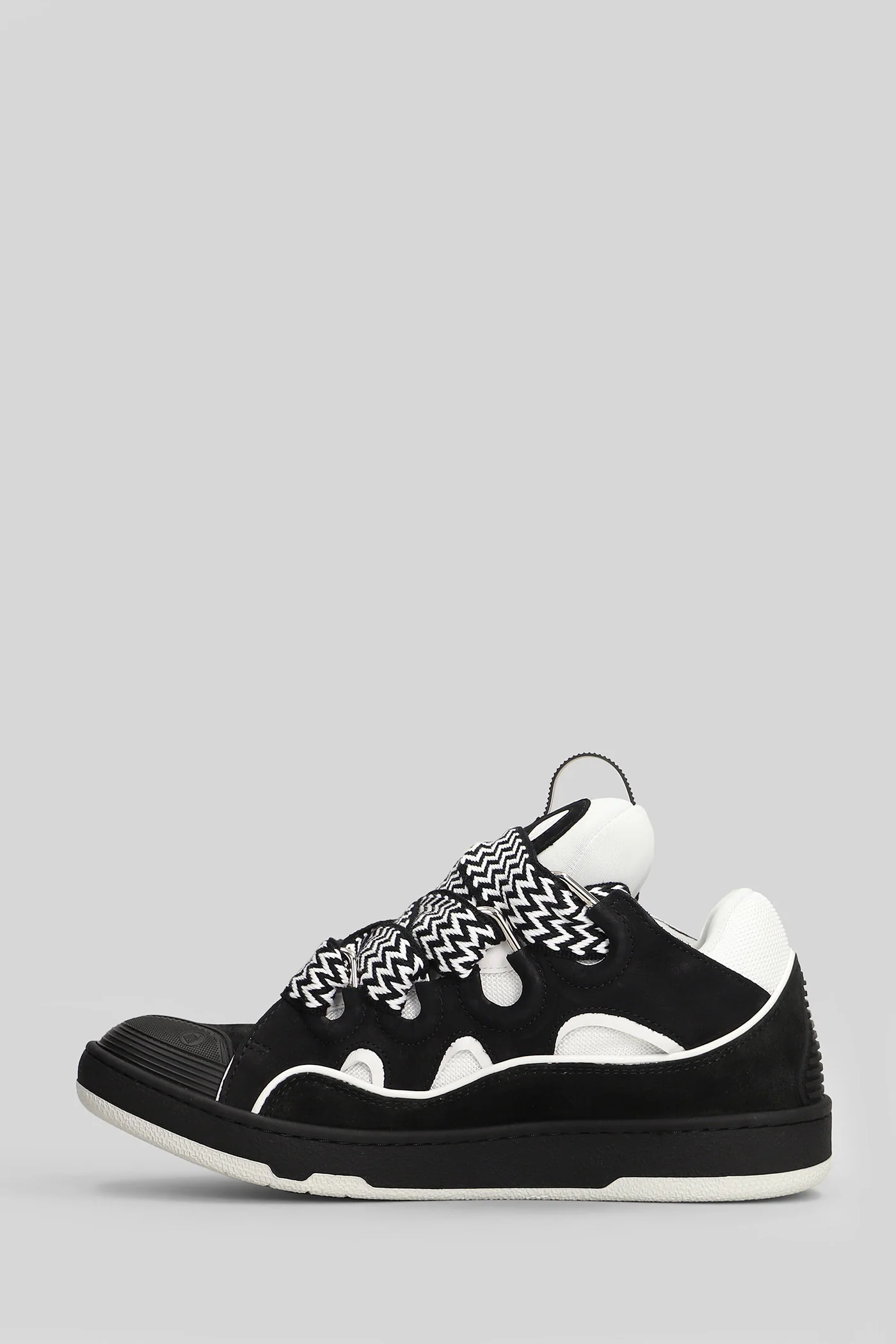 Curb Sneakers in black leather - Image 3