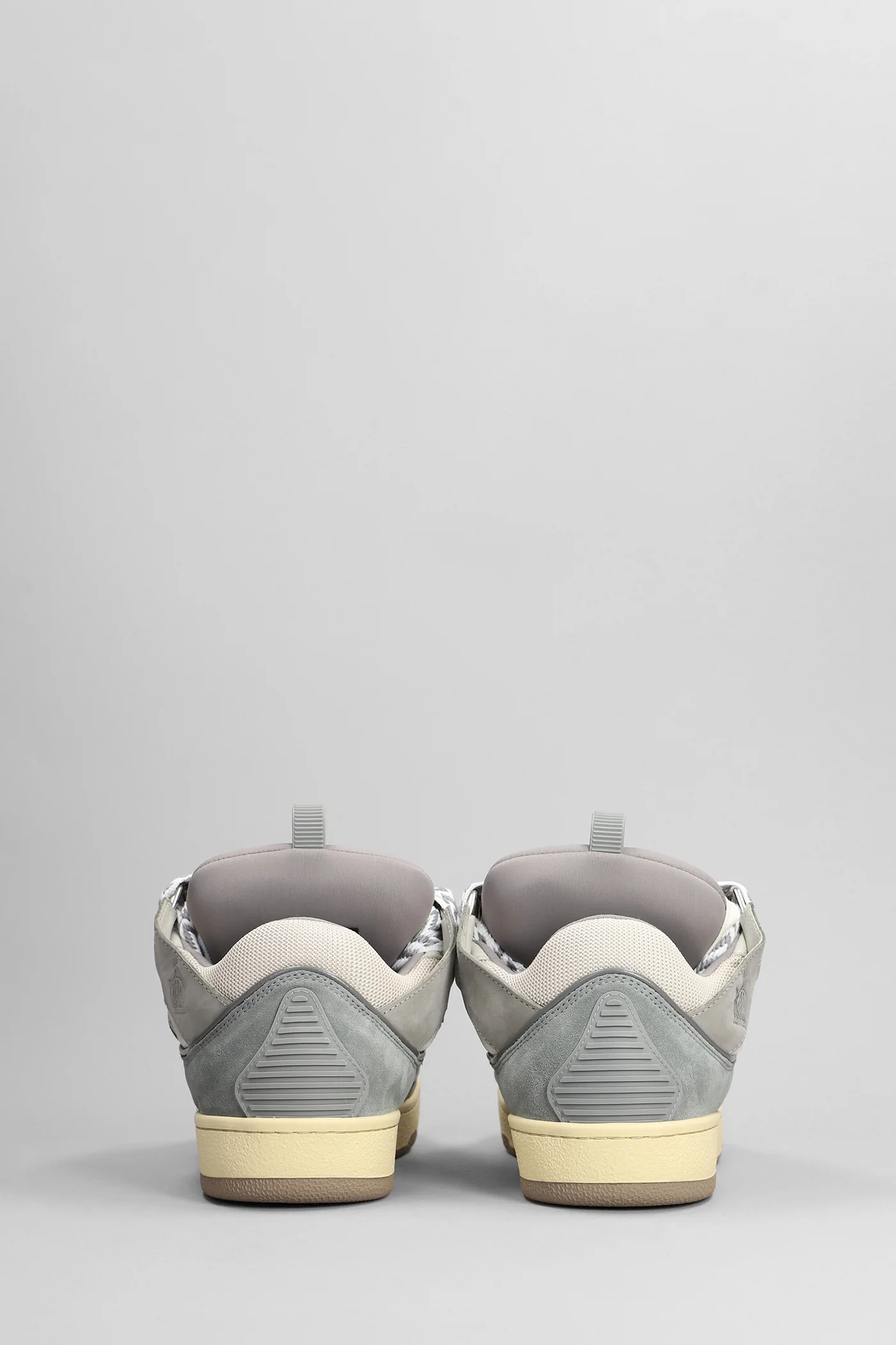 Curb Sneakers in grey leather - Image 4