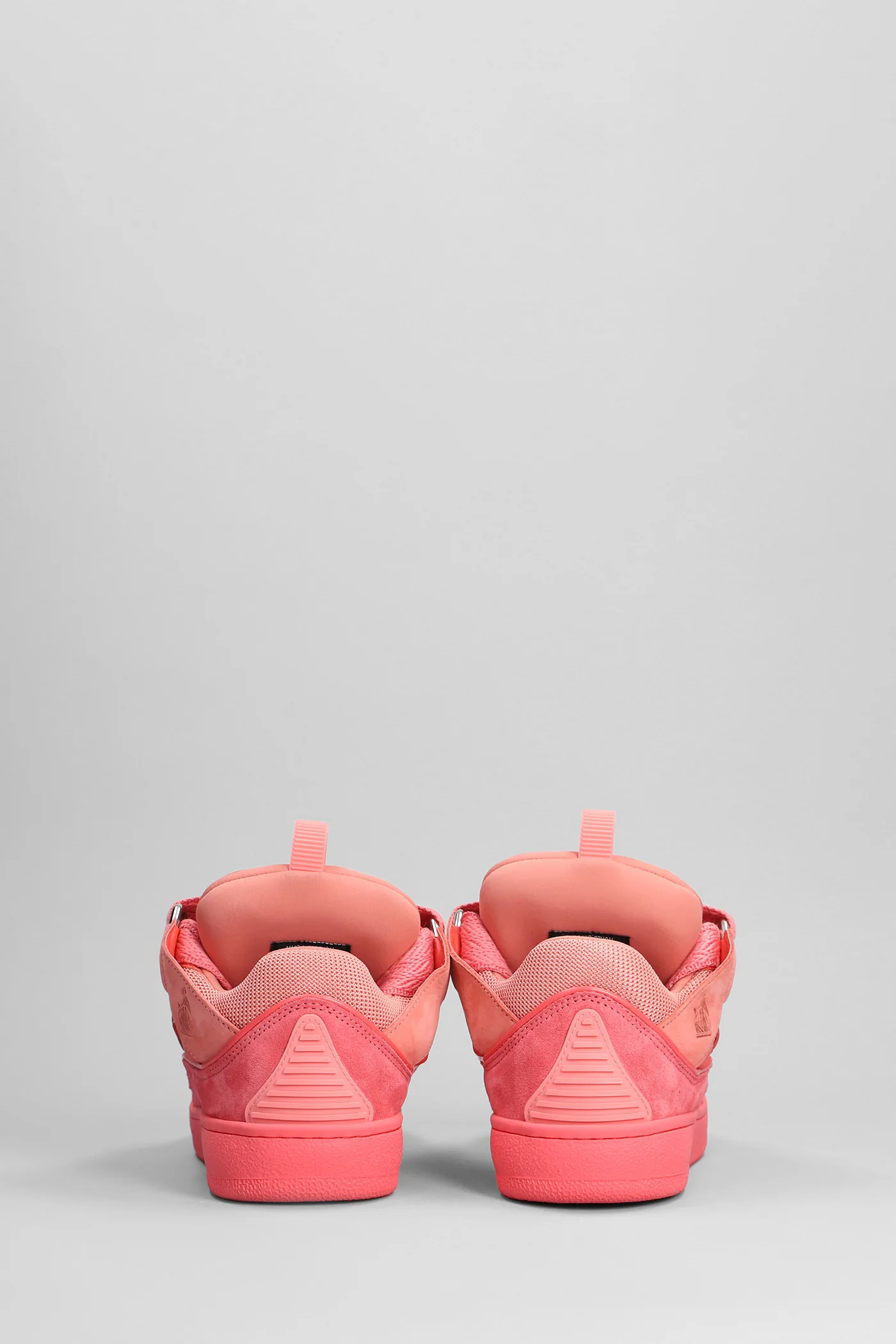Curb Sneakers in rose-pink suede and leather - Image 4